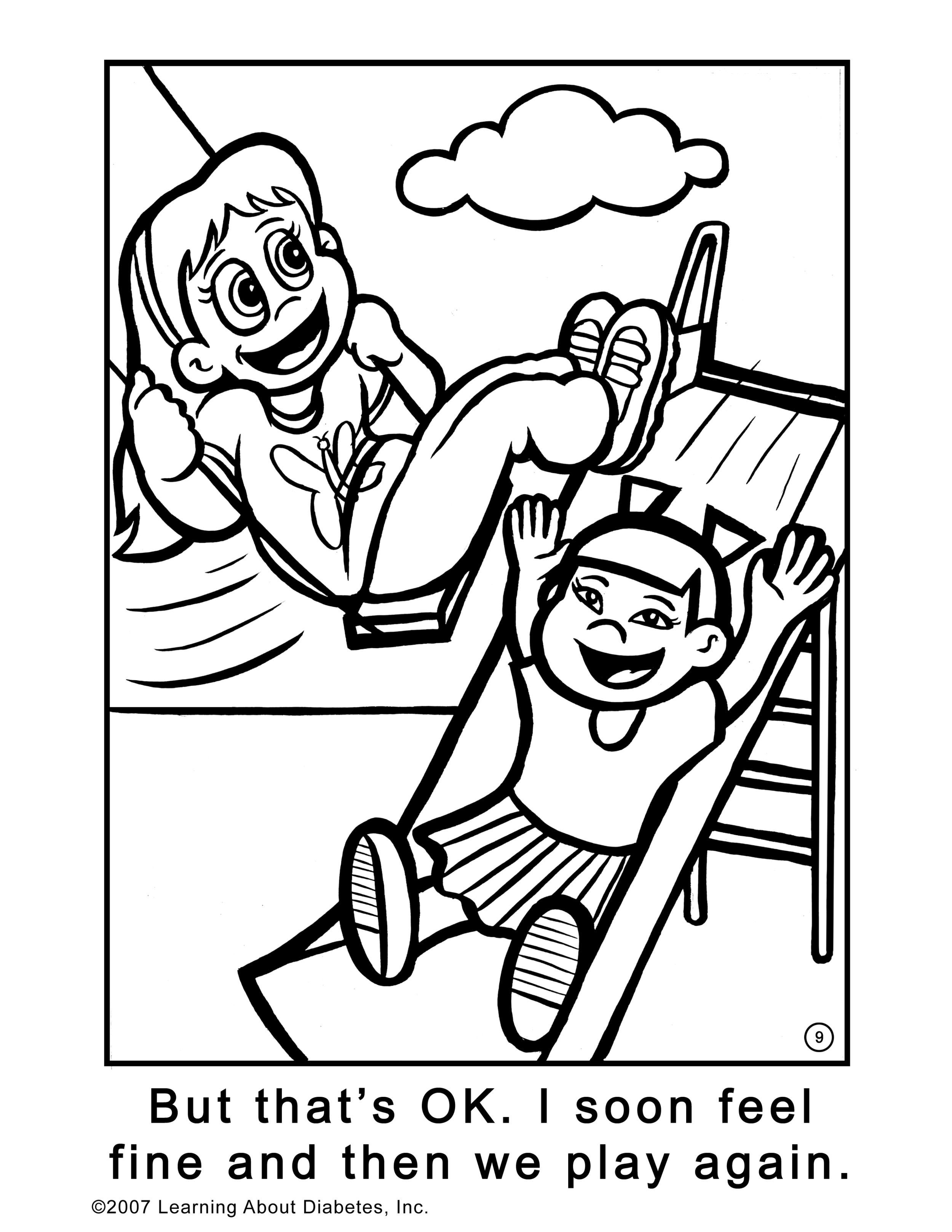 Coloring Page for "Welcome To MY World!"