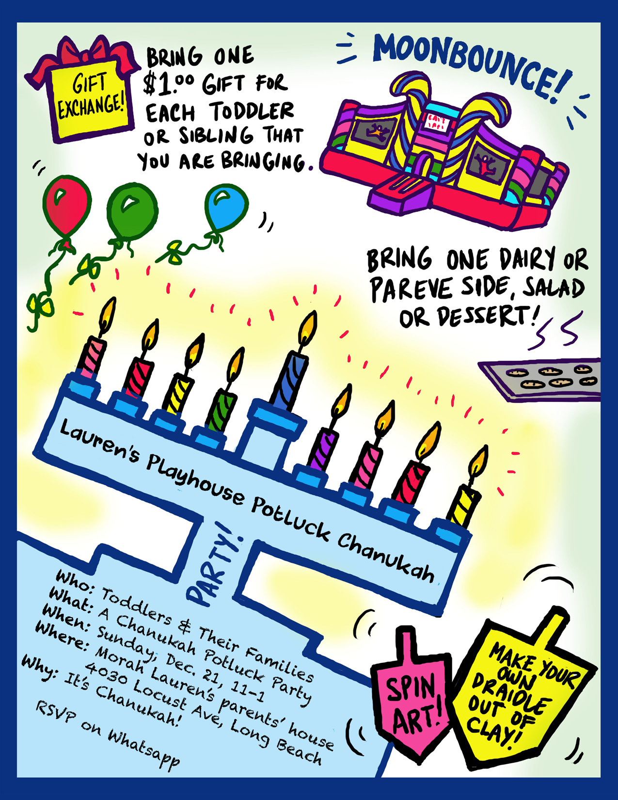 Kids' Chanukah Party Flyer
