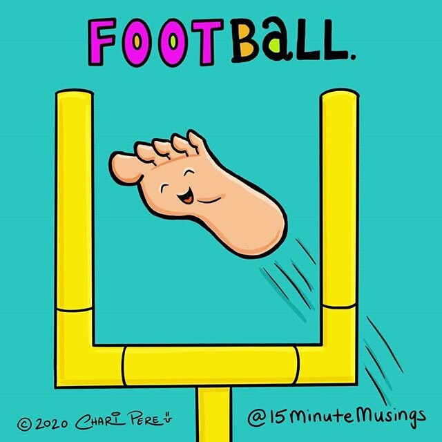 &ldquo;Football&rdquo;
Time spent on drawing: 15:12
⌛
I loved wishing everyone a Happy Punday last week, that I decided every Monday should be Monday Punday. No matter what is going on, Mondays will be the day I create and share art just for pure, si