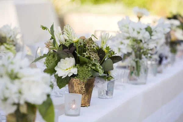 www.santabarbarawedding.com | Our Lady of Mount Carmel Ceremony | Melissa Musgrove Photography | Flower Arrangements