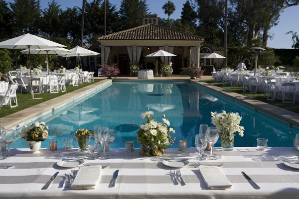 www.santabarbarawedding.com | Our Lady of Mount Carmel Ceremony | Melissa Musgrove Photography | Reception Tables