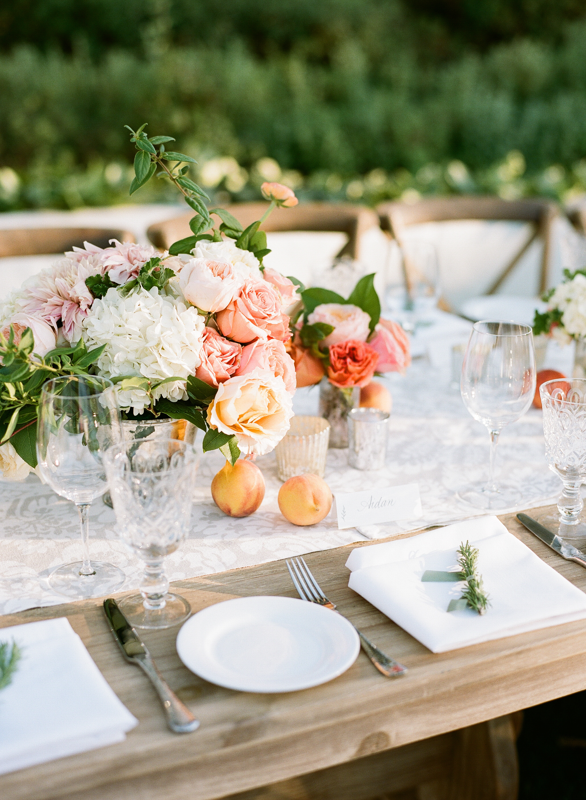 santabarbarawedding.com | Photographer: Beaux Arts Photographie | Peach Garden Wedding at Gainey Vineyard