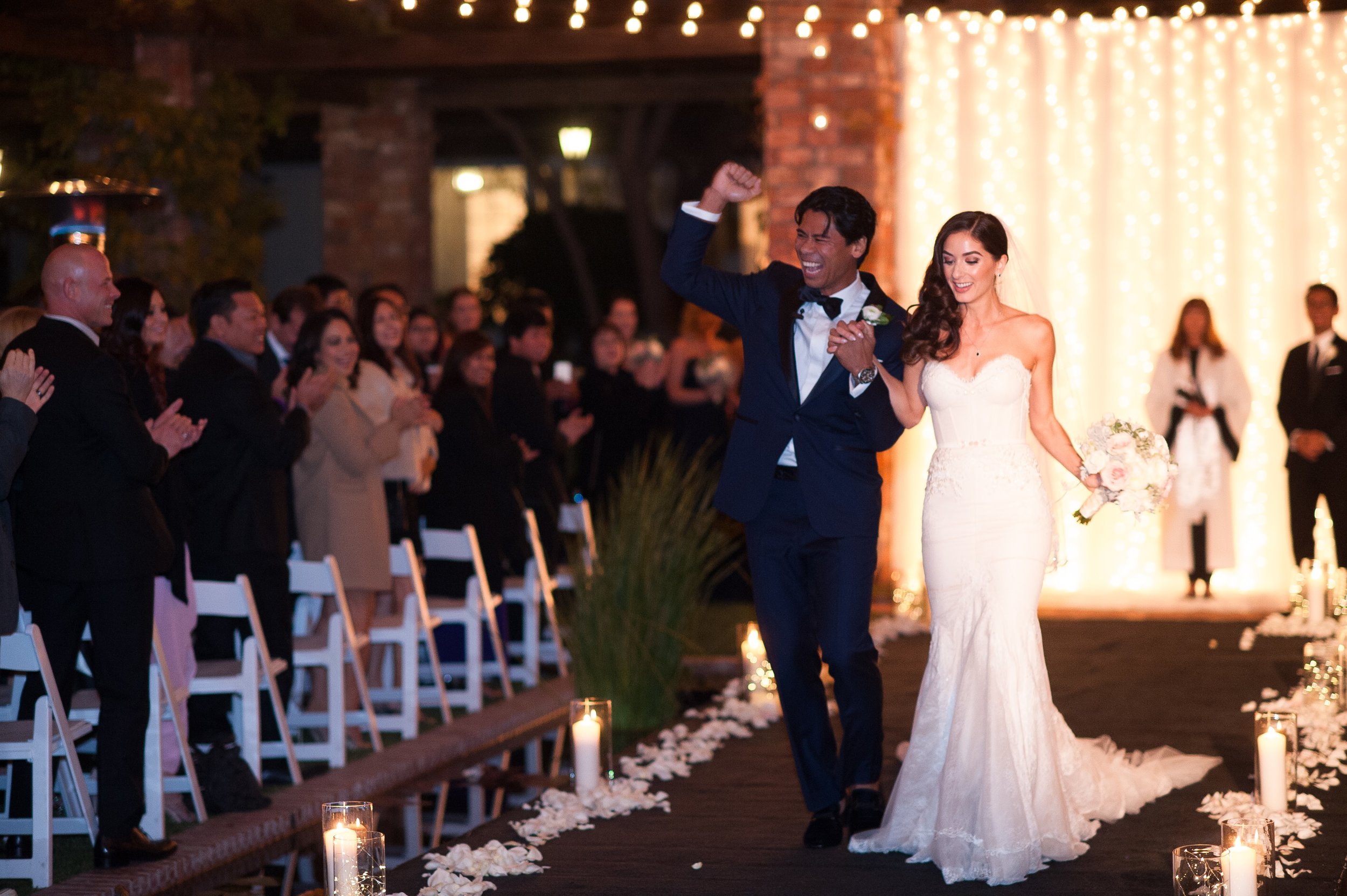 www.santabarbaraweddingstyle.com | San | Felici Events | El Encanto | Nate & Jenny Weddings | Bellavista Designs Lighting | Precious and Blooming | Wedding Ceremony | Bride and Groom