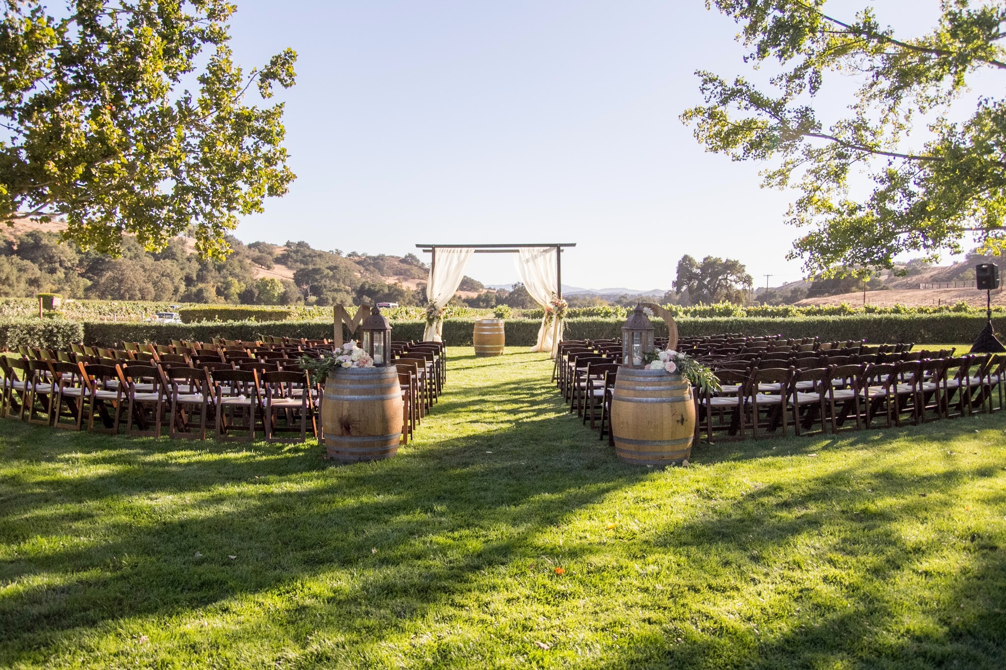 www.santabarbarawedding.com | Fess Parker Winery Location Spotlight | Waller Weddings | Wedding Ceremony | Vineyard Wedding