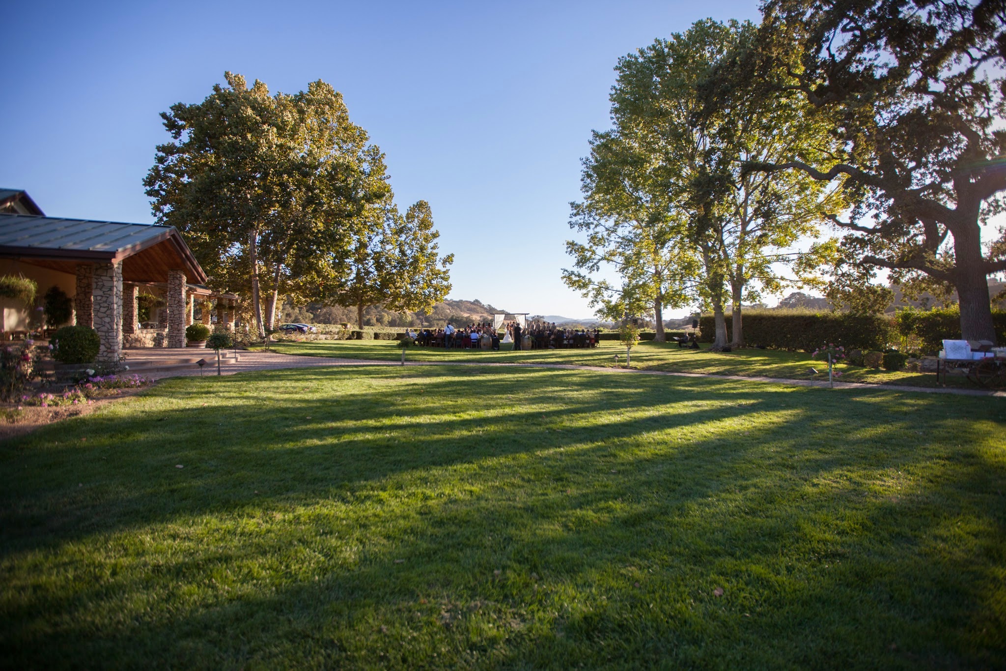 www.santabarbarawedding.com | Fess Parker Winery Location Spotlight | Waller Weddings | Wedding Ceremony Lawn | Vineyard Wedding
