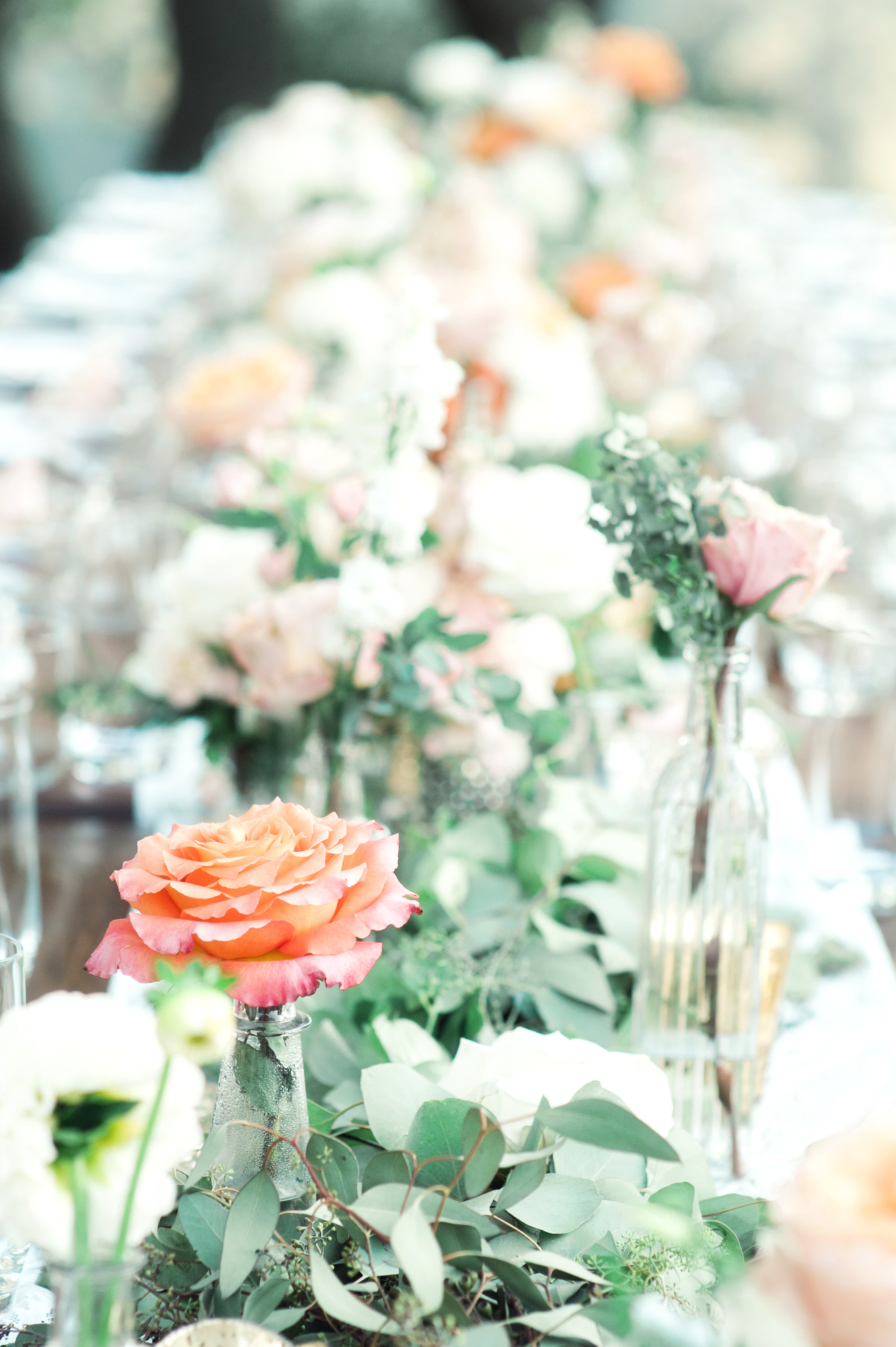santabarbarawedding.com | Wisteria Lane Flroal Design Studio | Bride and Groom | Garden Roses | Table Decor | Wedding Floral