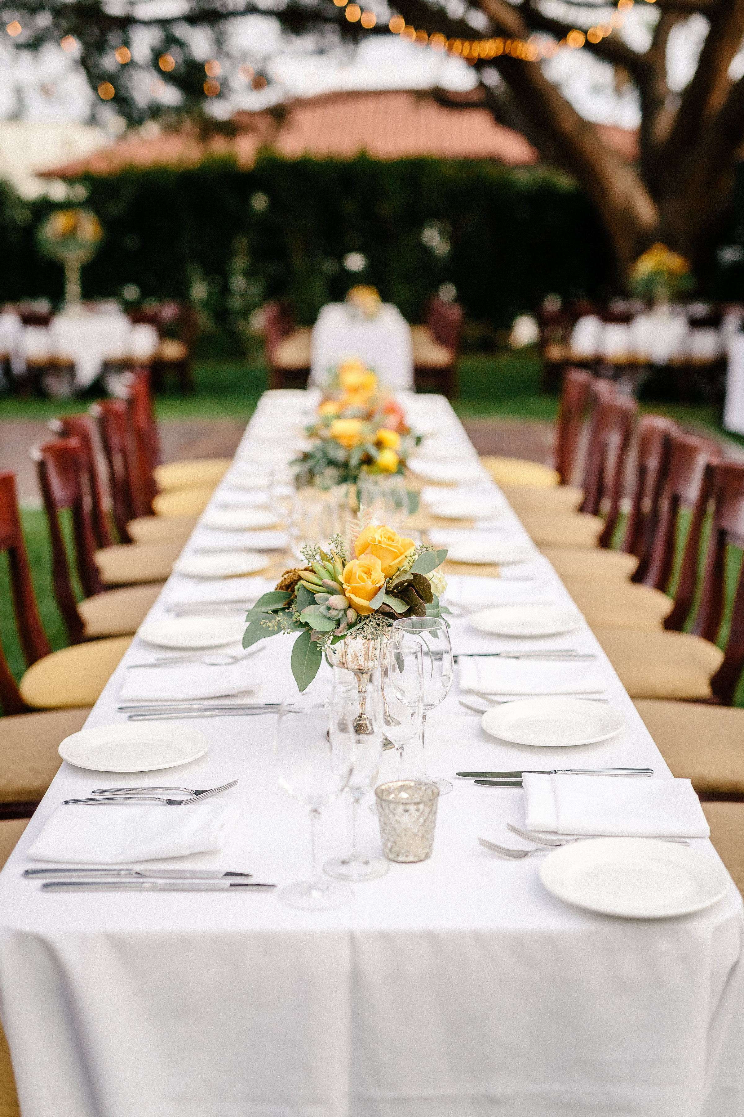 www.santabarbarawedding.com | The Riviera Mansion | Rewind Photography | Reception Table