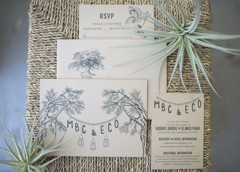 www.santabarbarawedding.com | Willa Kveta Photography | Elings Park | Wedding Invitations
