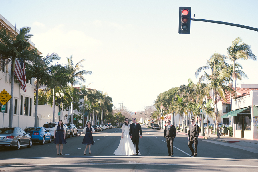 www.santabarbarawedding.com | By Cherry Photography | Santa Barbara Club | Bridal Party