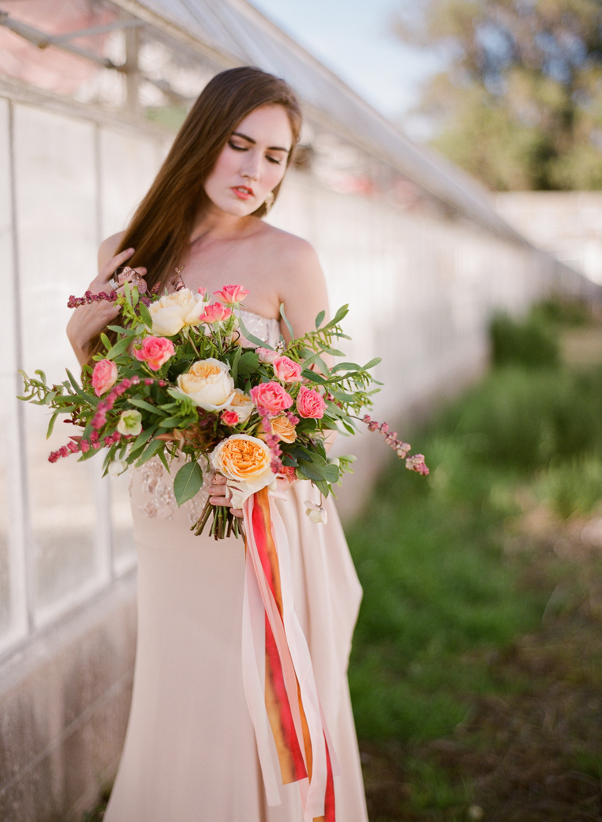 www.santabarbarawedding.com | Megan Sorel Photography | Dos Pueblos Orchid Farm | Bride