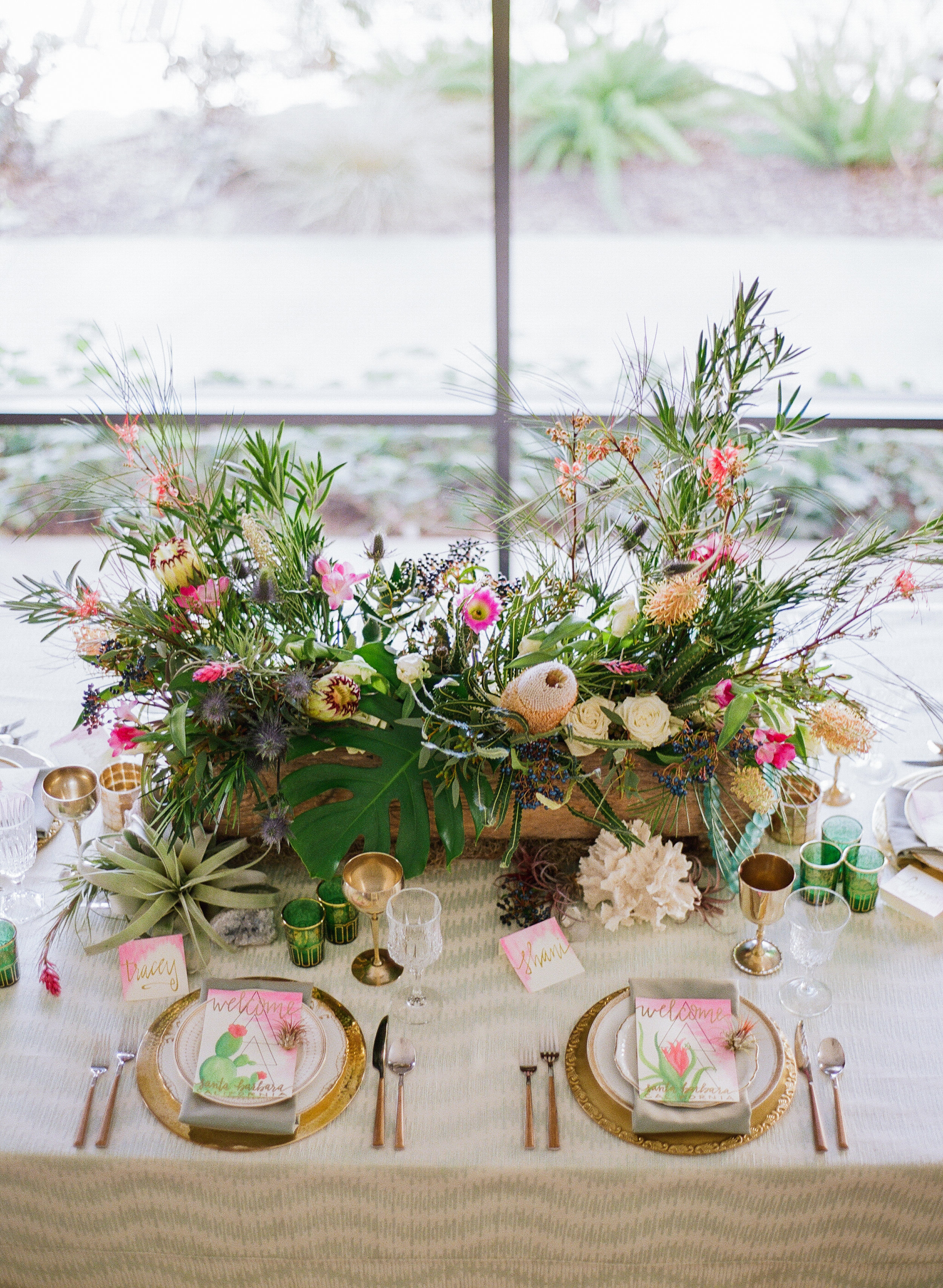 www.santabarbarawedding.com | I Heart My Groom | Bijoux Events | The Goodland SB | Ella & Louie | Reception Table