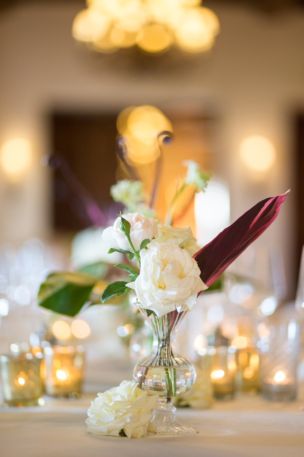 www.santabarbarawedding.com | Melissa Musgrove Photography | Four Seasons Resort The Biltmore | Reception Flower Arrangement