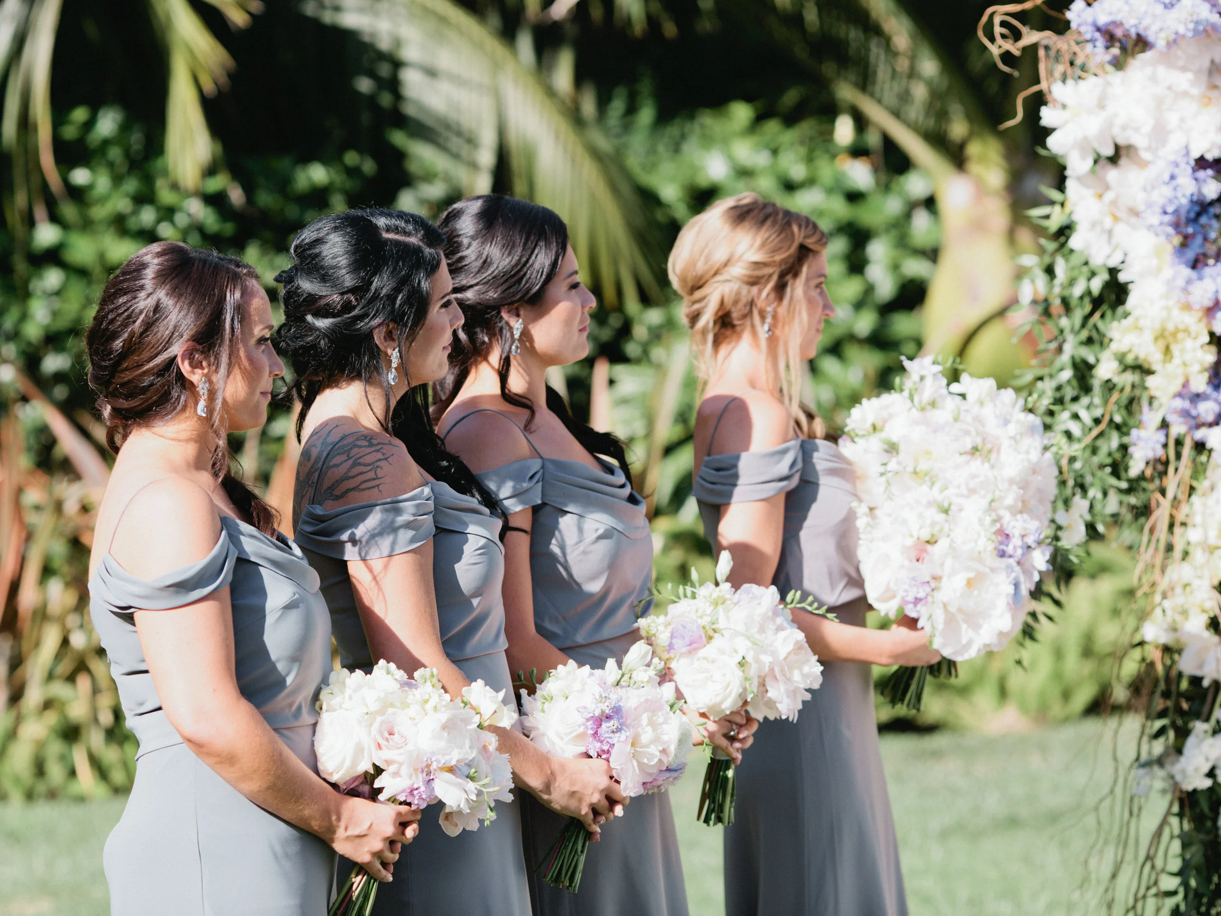 www.santabarbarawedding.com | Ashley Kelemen Photography | Four Seasons Santa Barbara | Bridesmaids | Ceremony