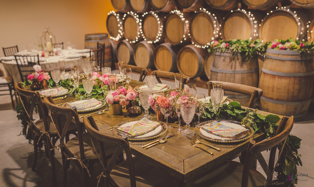 www.santabarbarawedding.com | Kramer Events | Adelaida Cellars | Reception Table