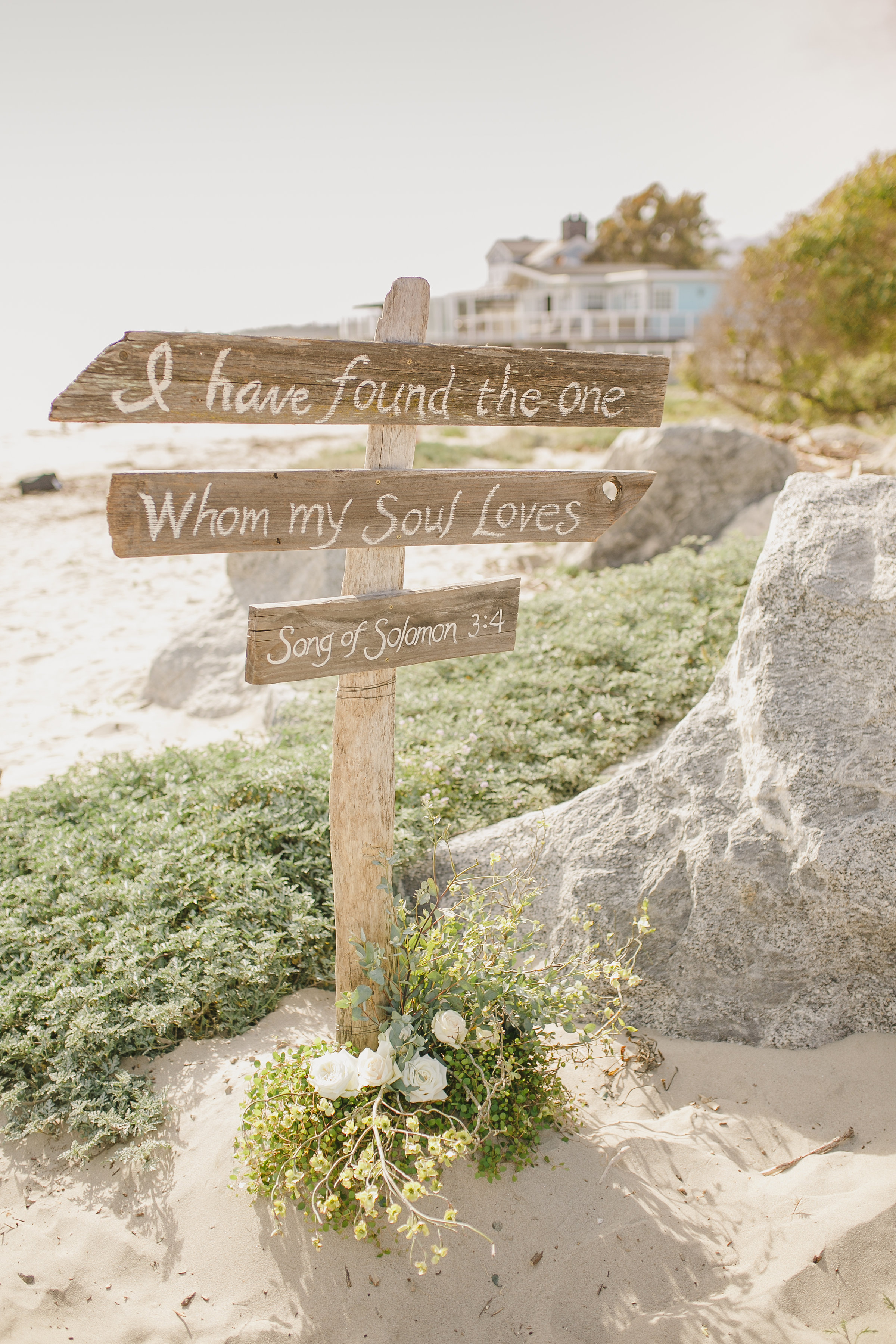 www.santabarbarawedding.com | Kristen Booth Photography | Rincon Beach Club | Ceremony Signs