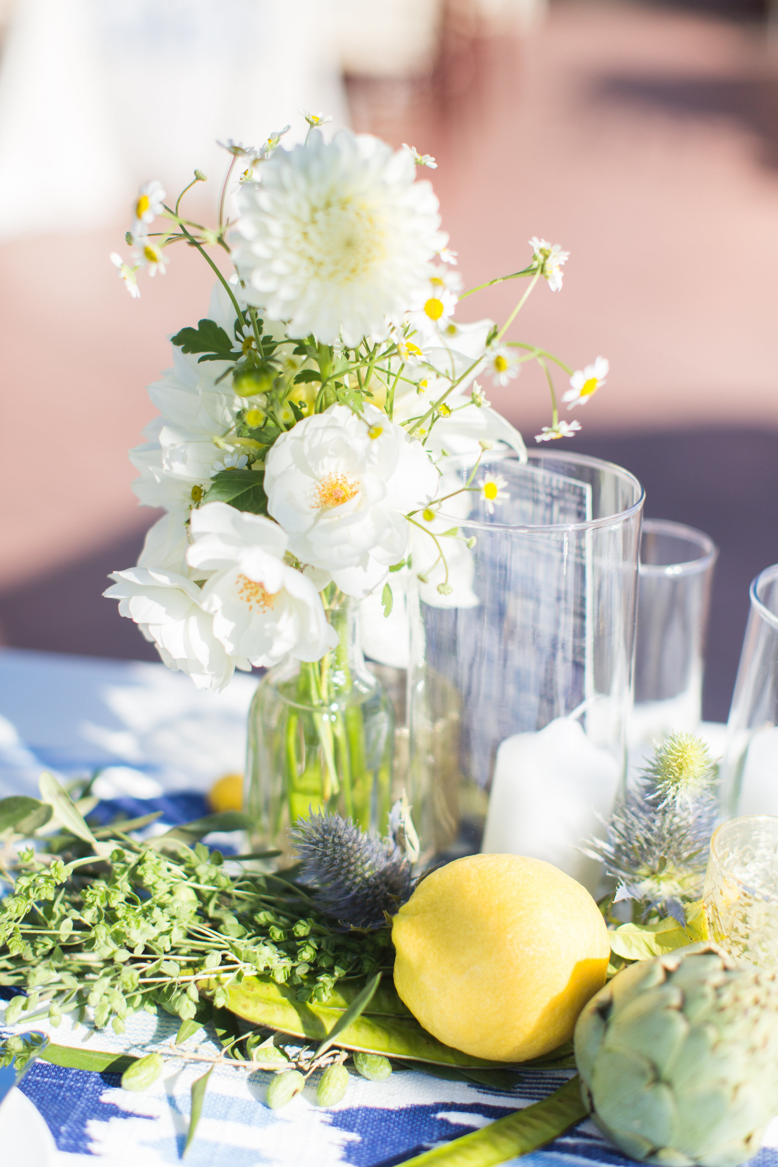 www.santabarbarawedding.com | Wonder Tribe | SB Historical Museum | Canary Hotel | Reception Table Flowers