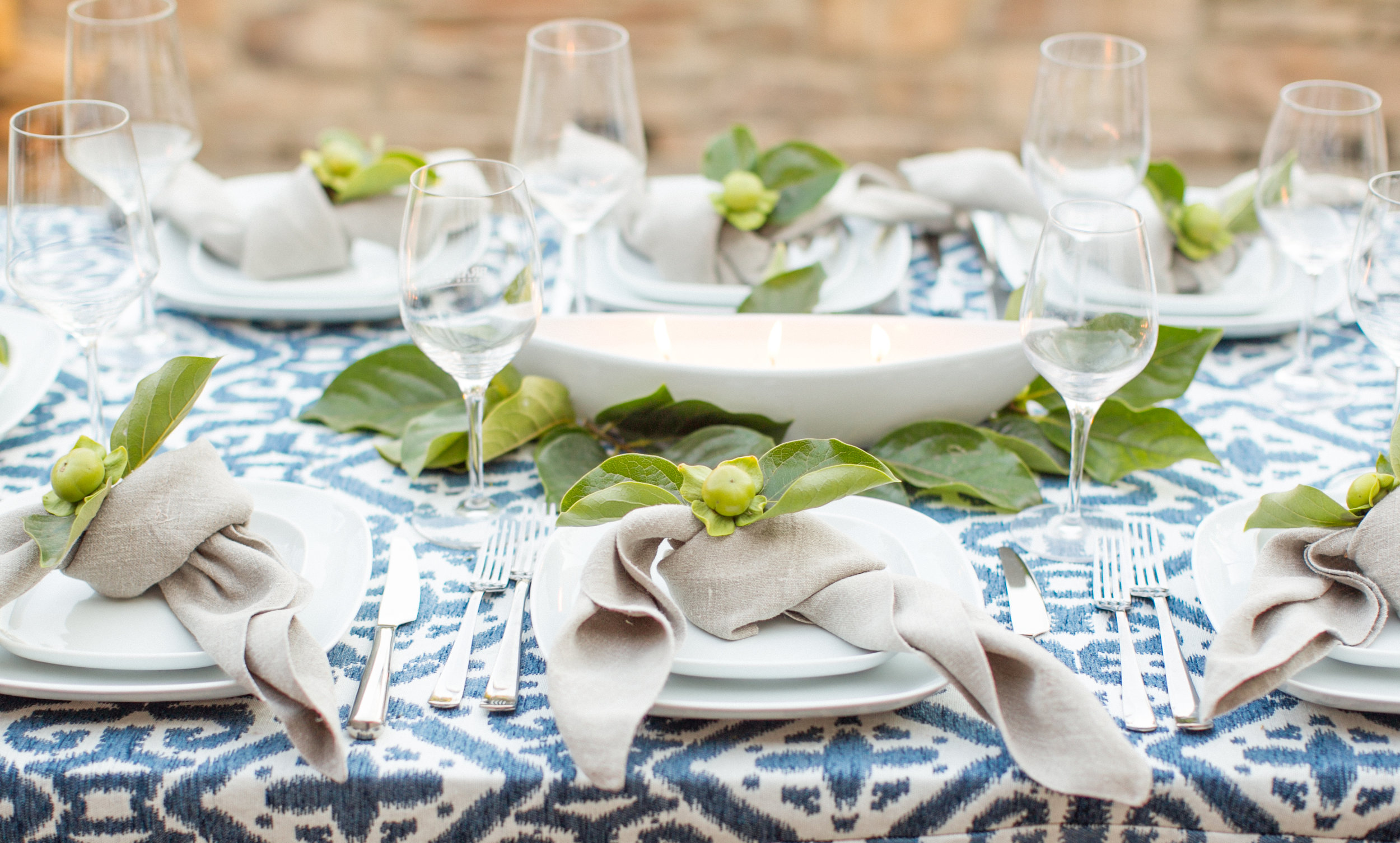 www.santabarbarawedding.com | Atelier de La Fleur Weddings & Events | Mike Larson | Rehearsal Dinner Table