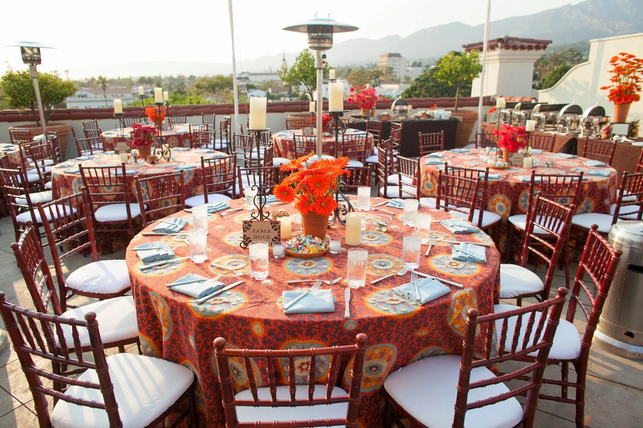 www.santabarbarawedding.com | www.FeliciEvents.com | www.TimHalberg.com | www.canarysantabarbara.com | Louloudi Design | Tim Halberg | Felici Events | Canary Hotel | Spanish Style Rooftop Wedding