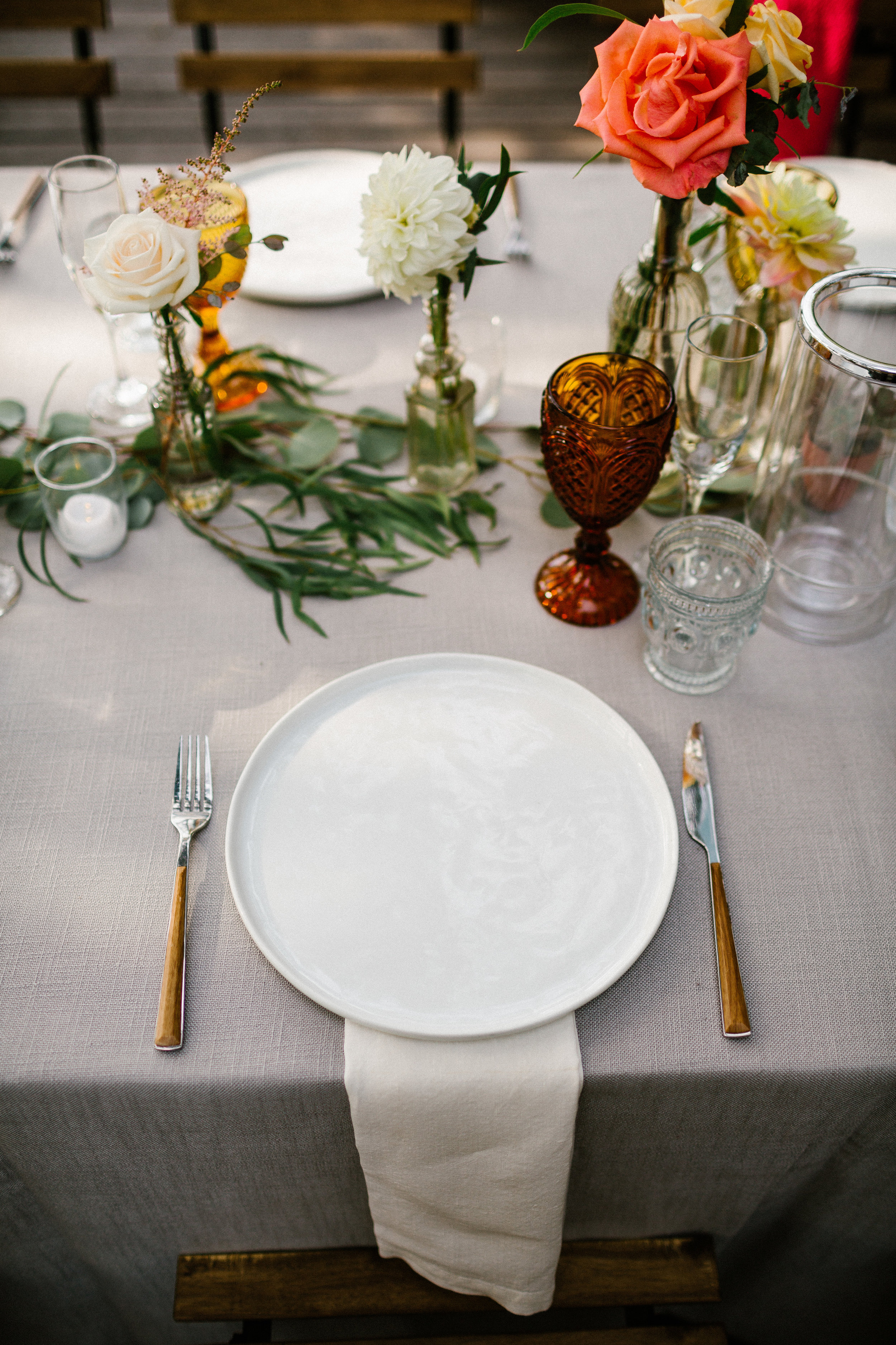 www.santabarbarawedding.com | Elings Park | Hannah Rose Gray | Reception Table
