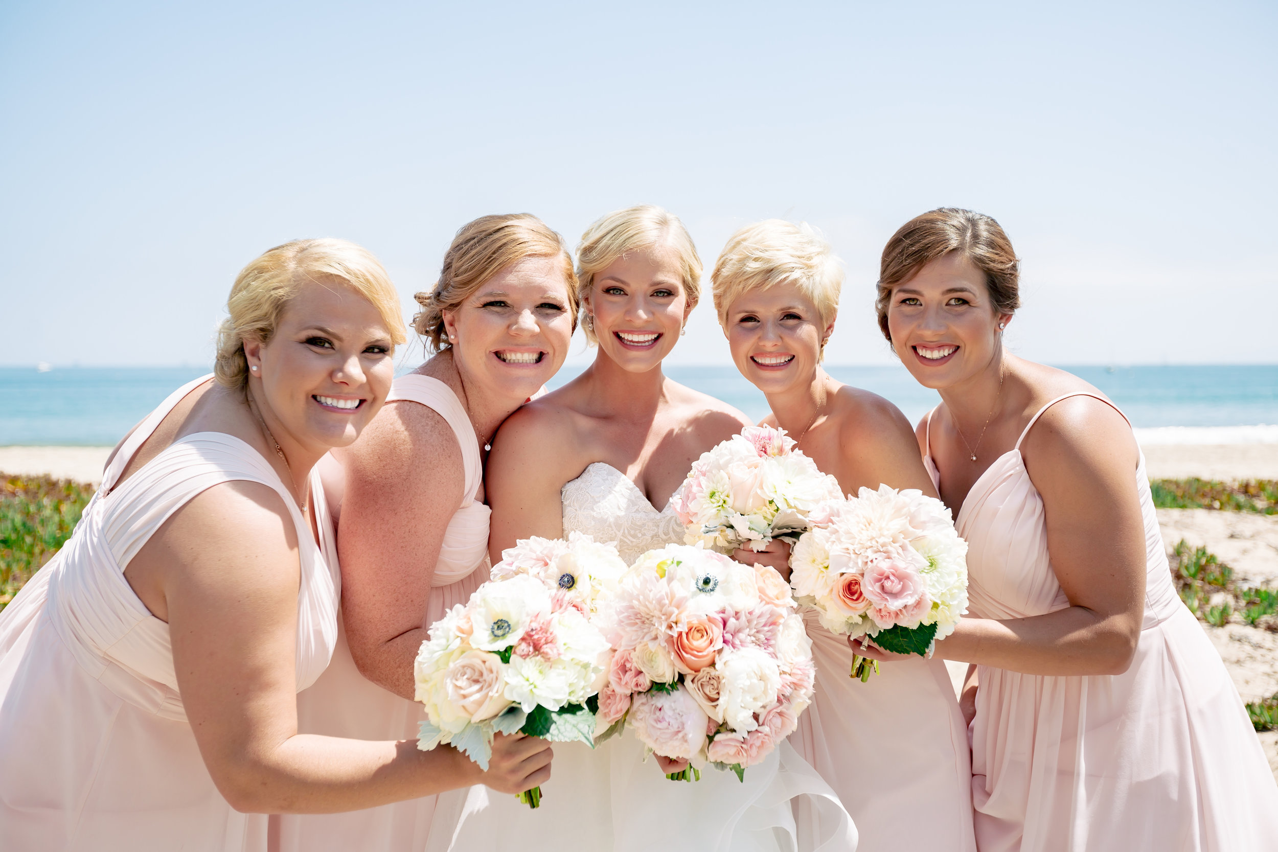 www.santabarbarawedding.com | Rewind Photography | Hilton Santa Barbara Beachfront Resort | Events by M and M | Bridesmaids