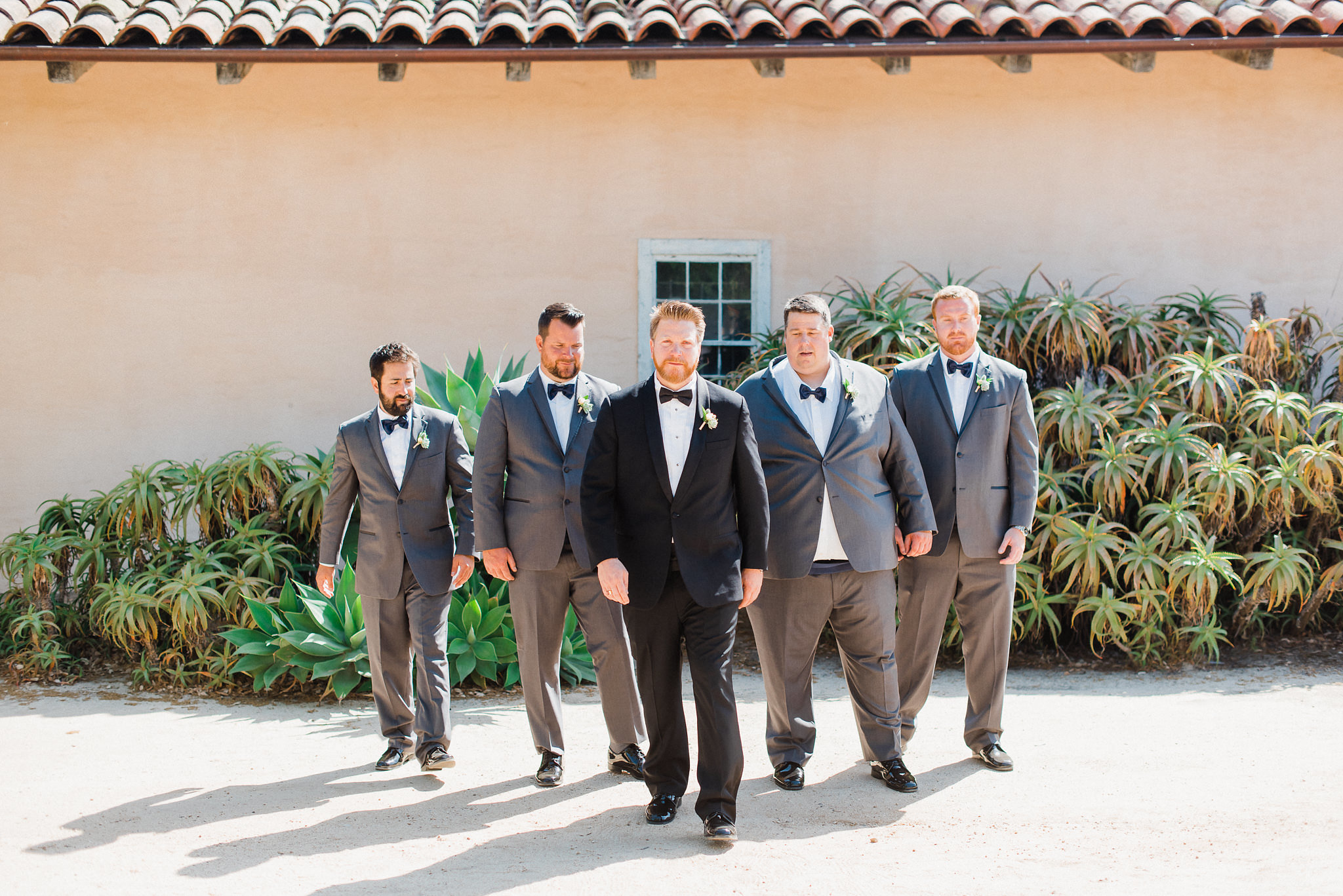 www.santabarbarawedding.com | Grace Kathryn | Santa Barbara Historical Museum | Groomsmen