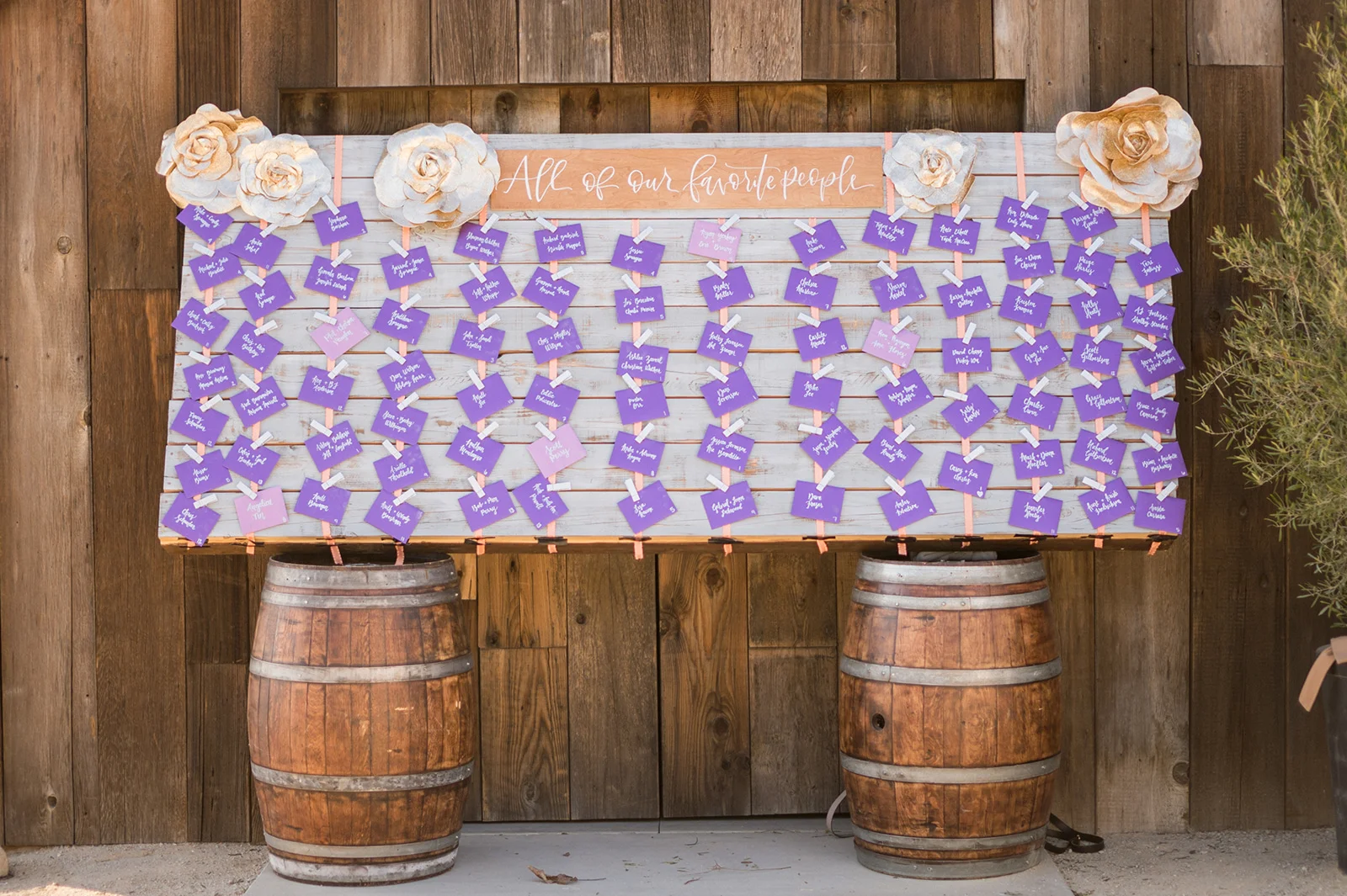 www.santabarbarawedding.com | Mike Larson | Islay Events | Greengate Ranch | Escort Cards