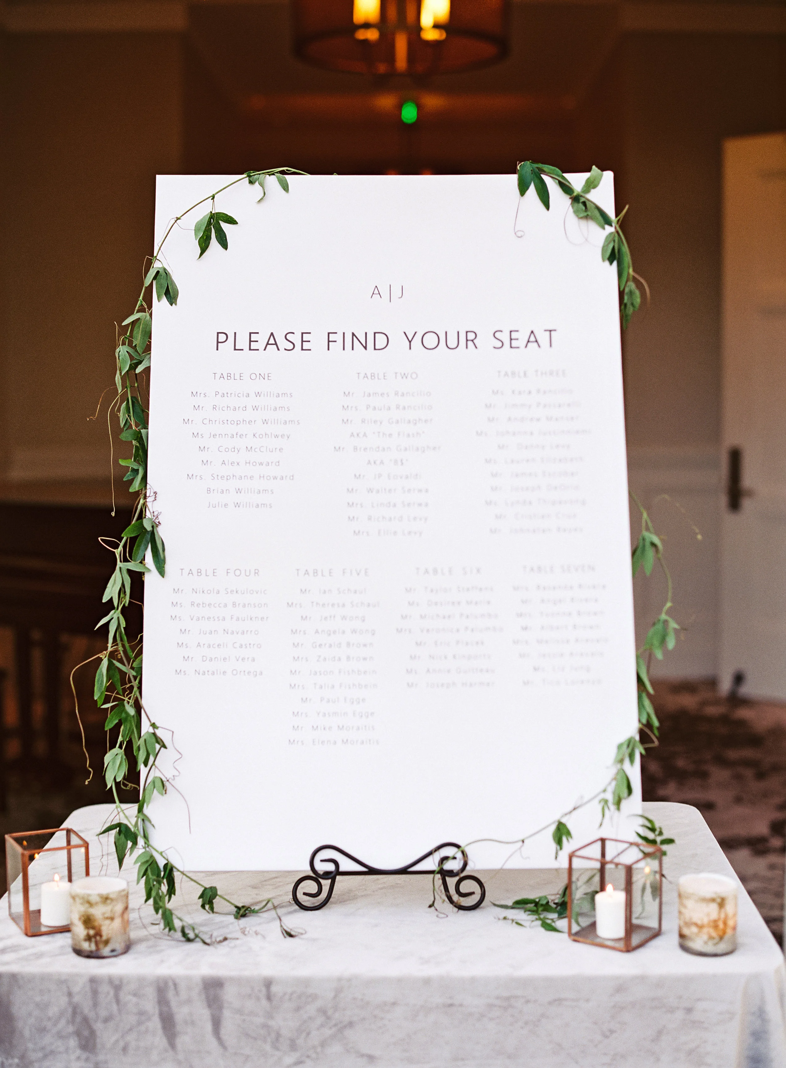 www.santabarbarawedding.com | Belmond El Encanto | Event of the Season | Taryn Grey Photo | Seating Chart