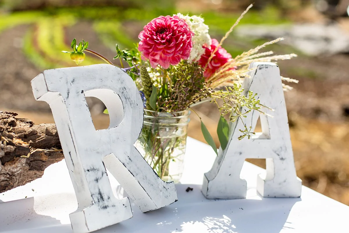 www.santabarbarawedding.com | Phillip Van Nostrand | Casitas Valley Farm | Initials