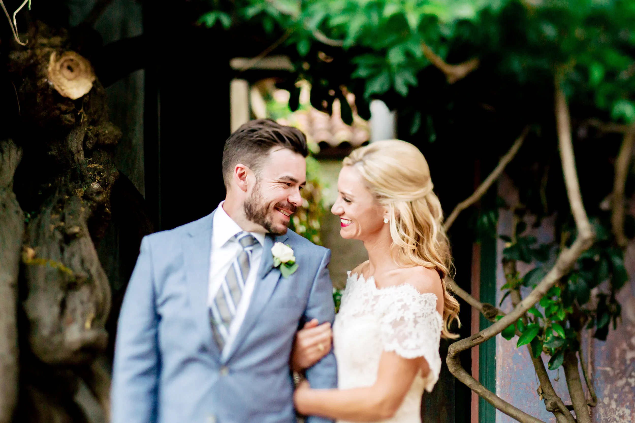 www.santabarbarawedding.com | Rewind Photography | Events by M and M | Santa Barbara Historical Museum | Bride and Groom