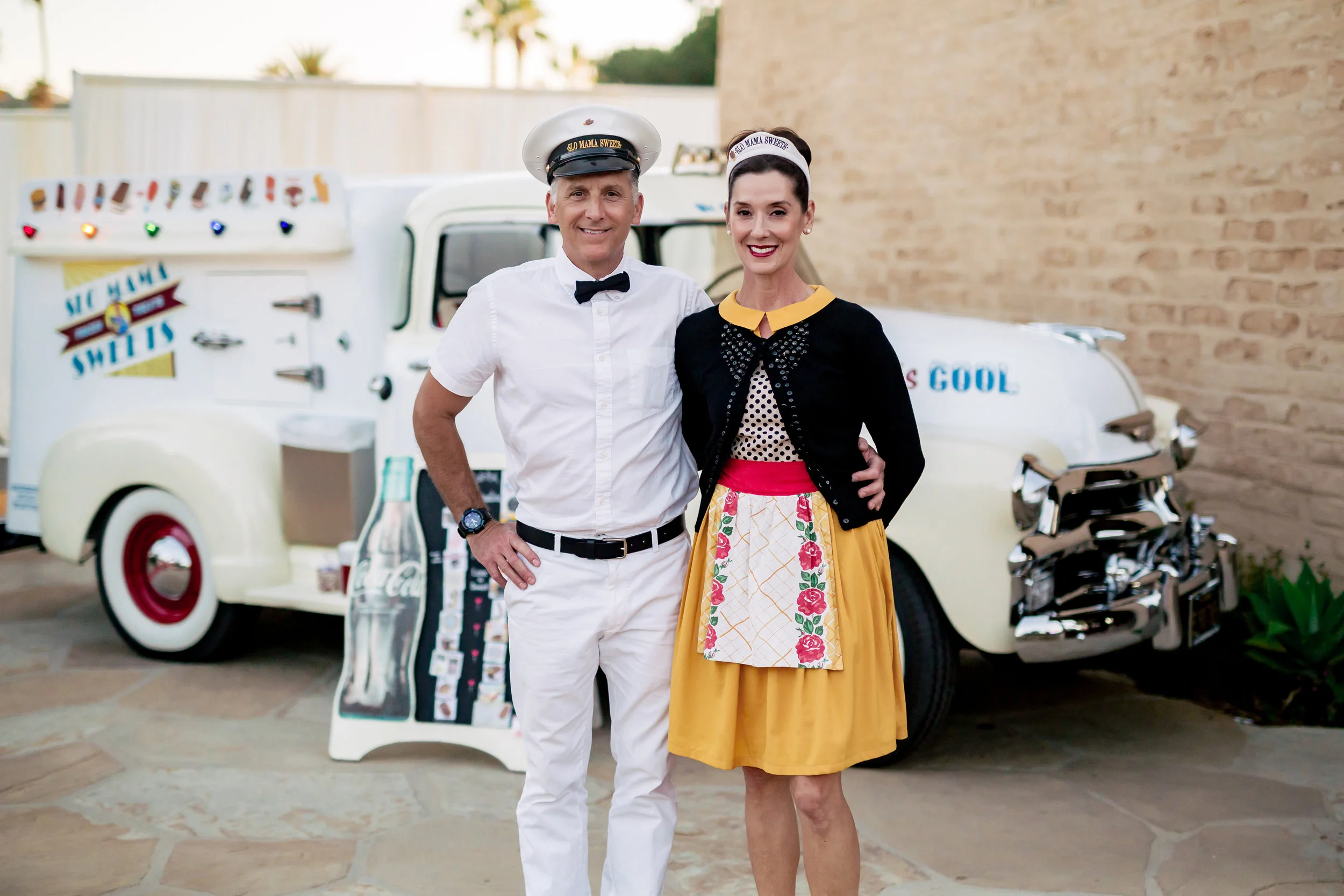 www.santabarbarawedding.com | Rewind Photography | Events by M and M | Santa Barbara Historical Museum | Ice Cream Truck