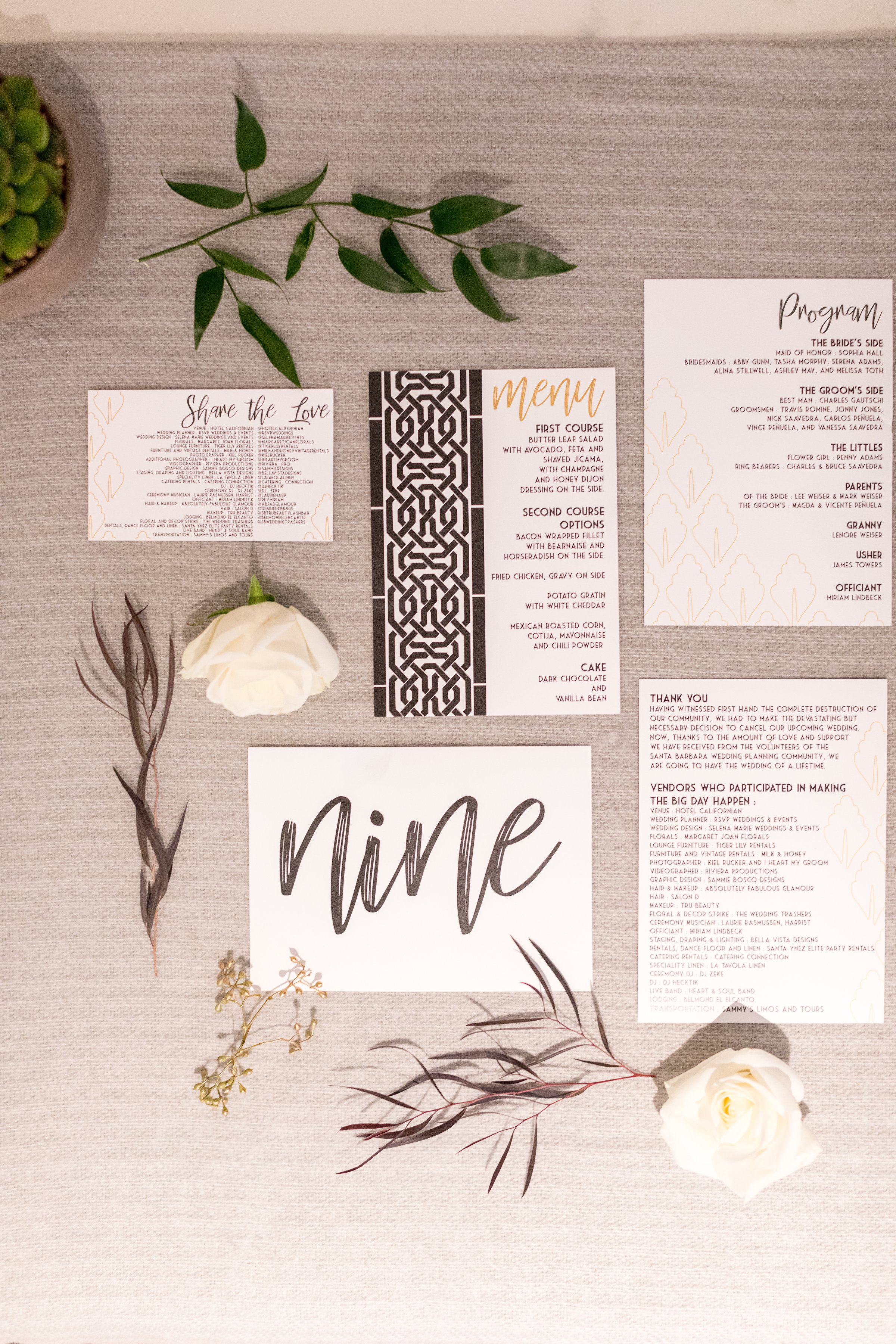 www.santabarbarawedding.com | Hotel Californian | Kiel Rucker | Invitations