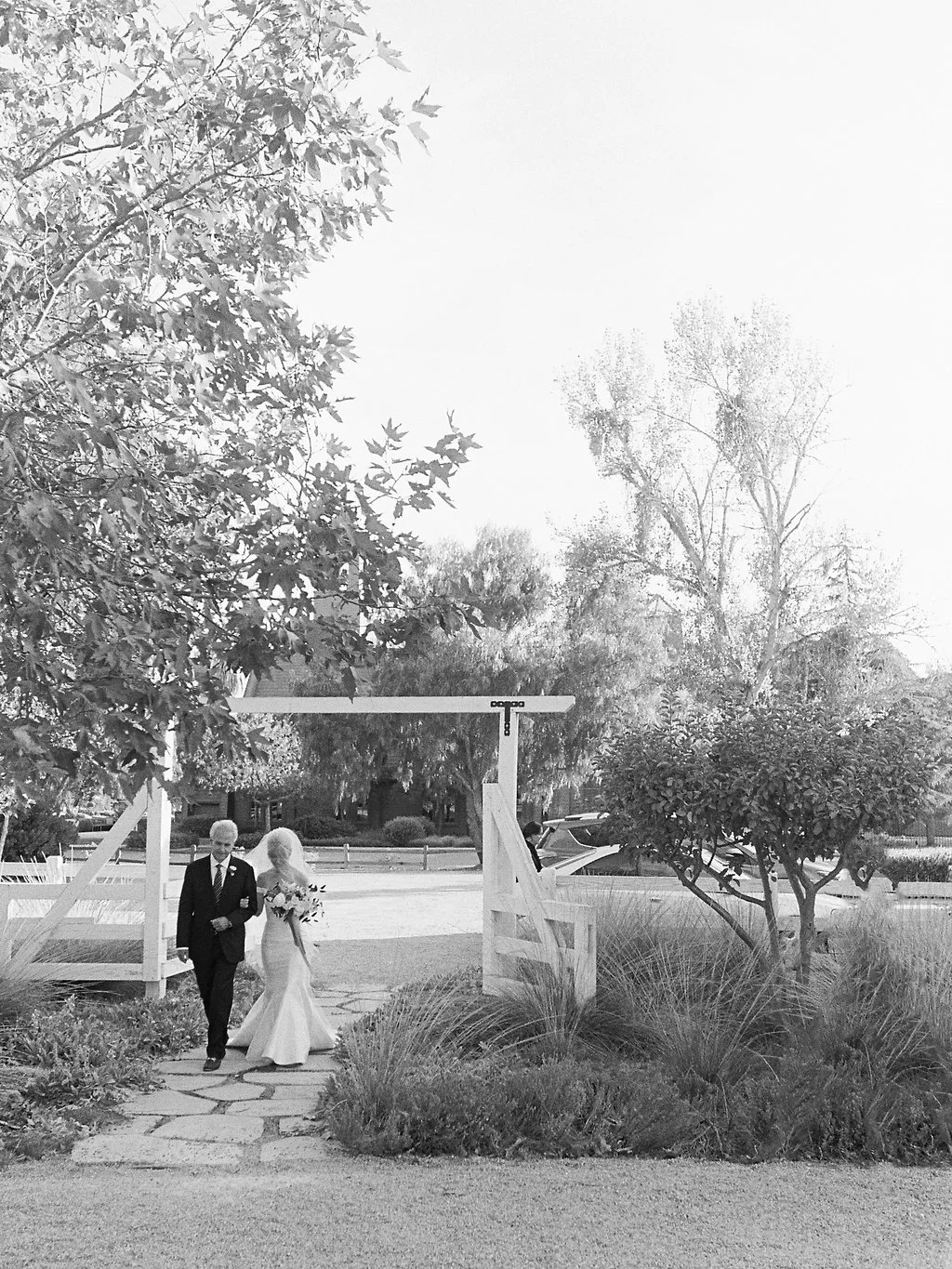 www.santabarbarawedding.com | Soleil Events | Mattei's Tavern | Bride and Father Walking Down Aisle