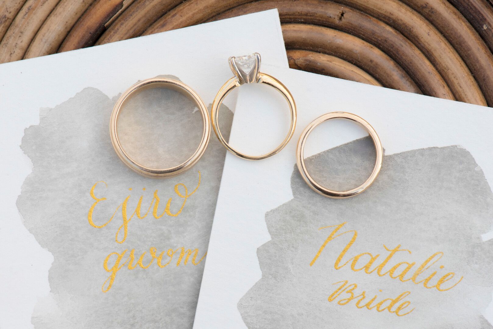 www.santabarbarawedding.com | Venue: Dos Pueblos Ranch | Photographer: ByCherry Photography | Event Designer: Elan Event Rentals | Calligrapher: Jessica Yee Calligraphy | Wedding Rings