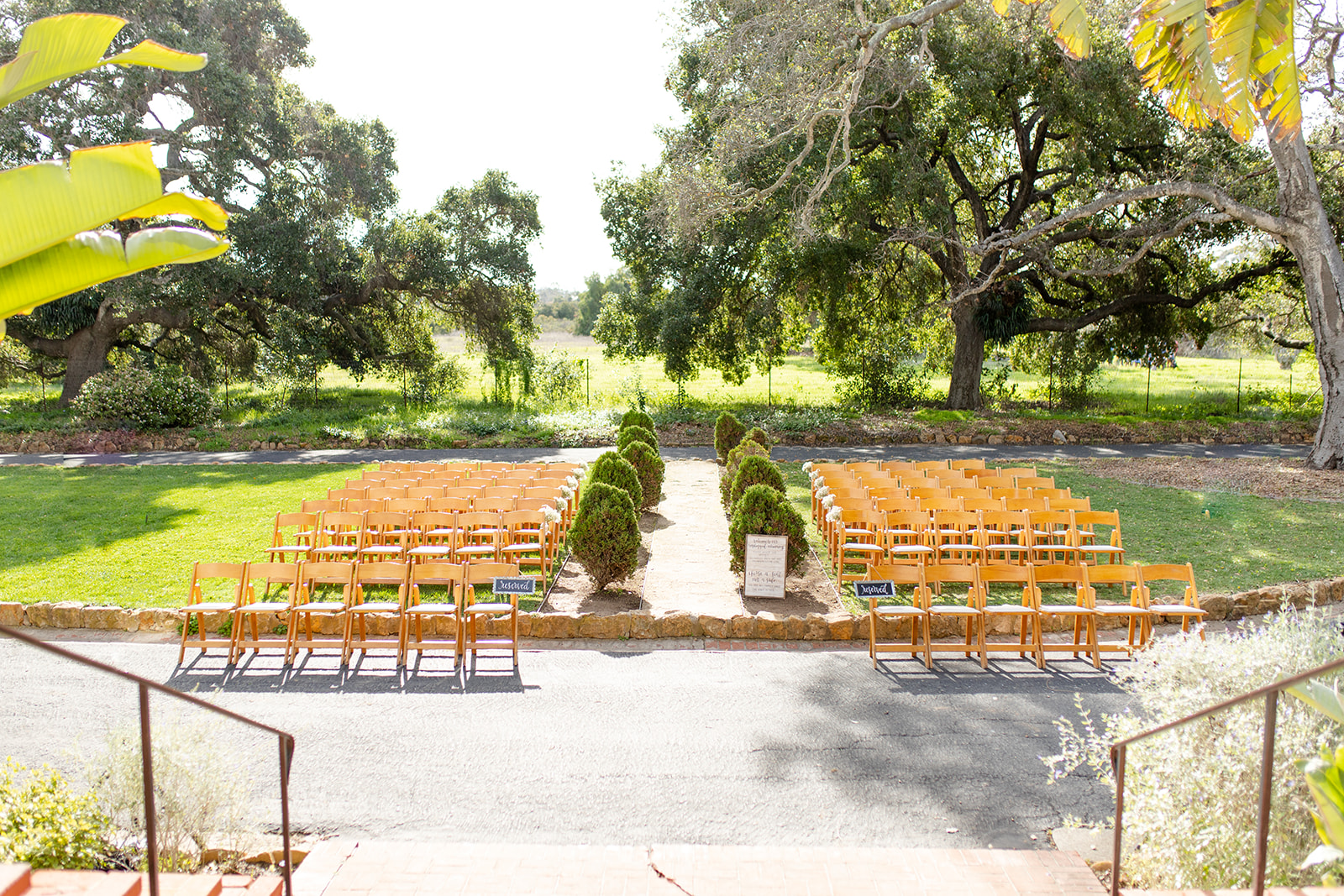 www.santabarbarawedding.com | Jocelyn & Spencer | Historic Rancho La Patero & Stow House | Woodland Events | Ceremony Set Up