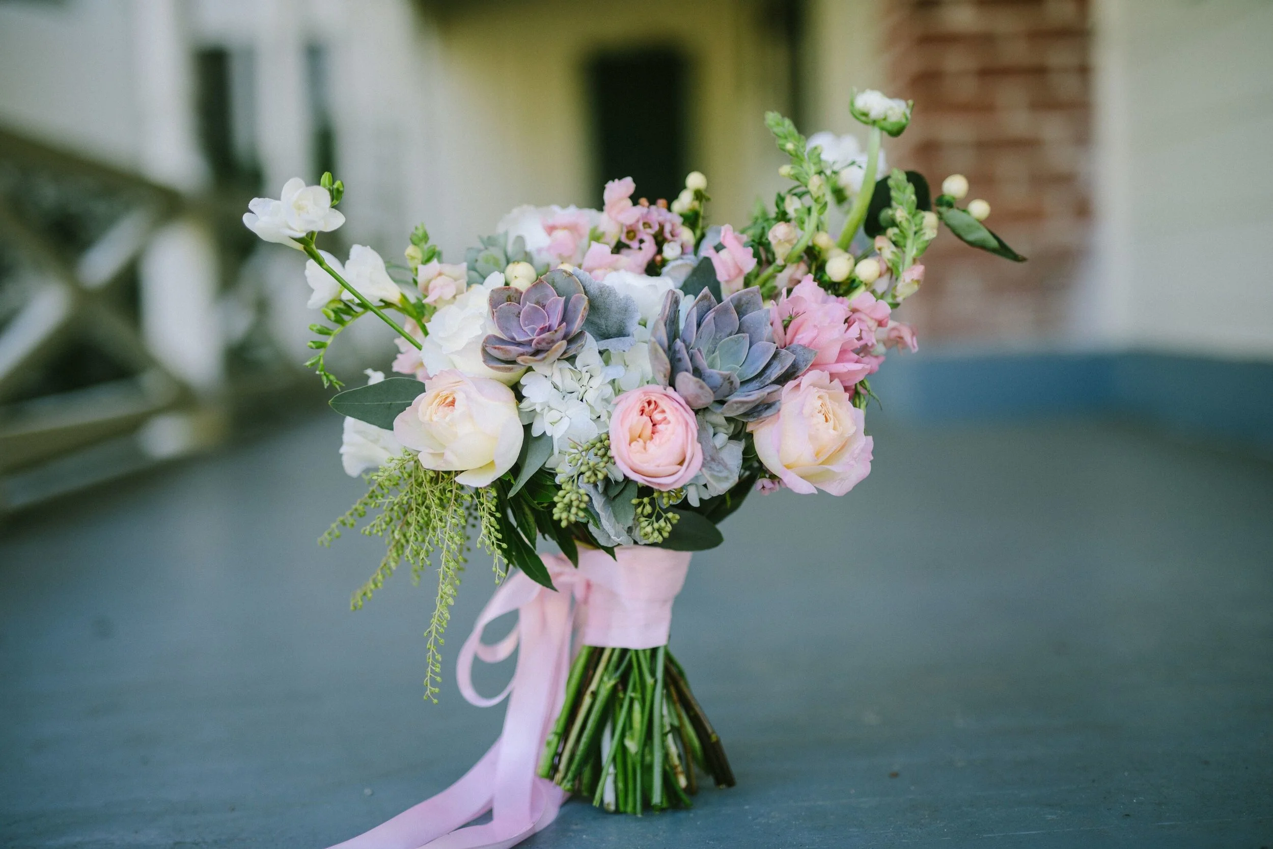 www.santabarbarawedding.com | Photographer: Patrick Ang | Venue: Rancho La Patera & Stow House | Wedding Planner: Elyse Rowen of Elyse Events | Bridal Bouquet