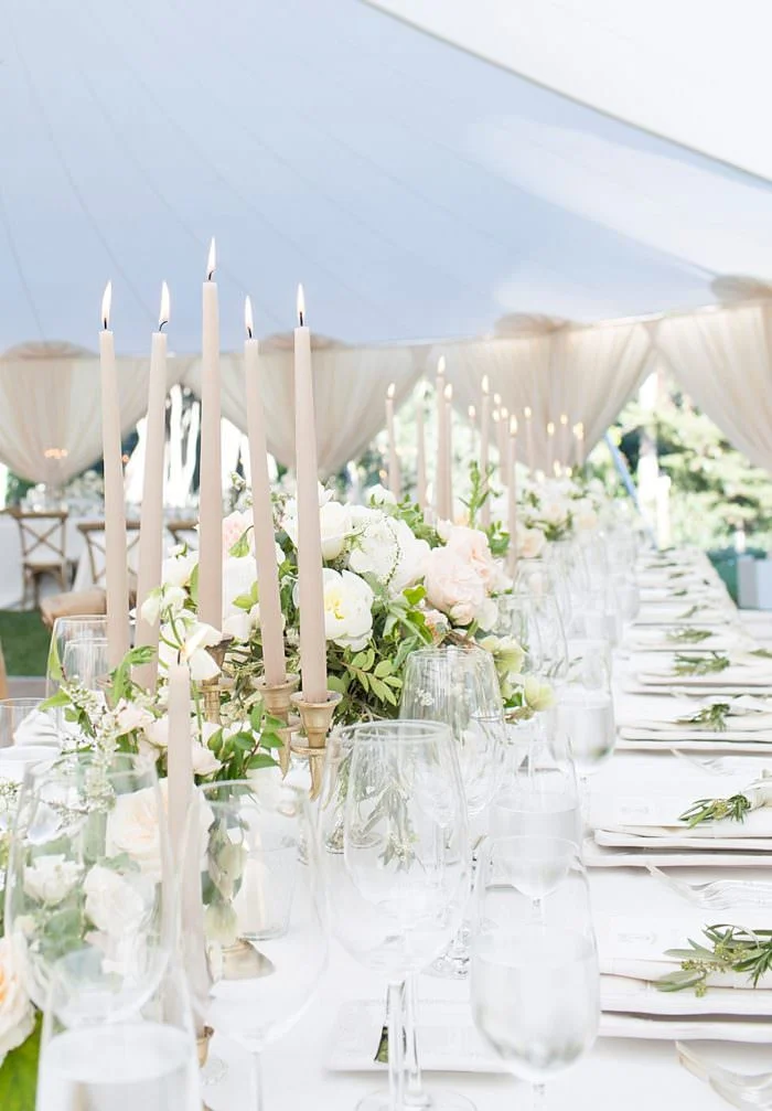 www.santabarbarawedding.com | Kristen Beinke | San Ysidro Ranch | Alexandra Kolendrianos | Town and Country Event Rentals | Bella Vista Designs | Dinner Table Set Up