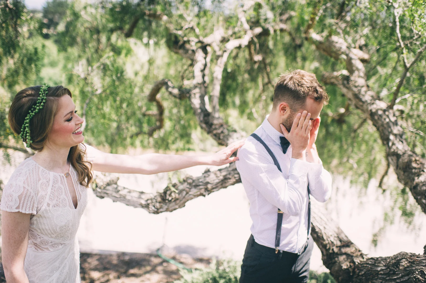 www.santabarbarawedding.com | Sarah Katherine Davis Photography | Santa Barbara Museum of Natural History | Wild Heart Events | BHLDN | Pretty Please Beauty | Bride Surprises Groom
