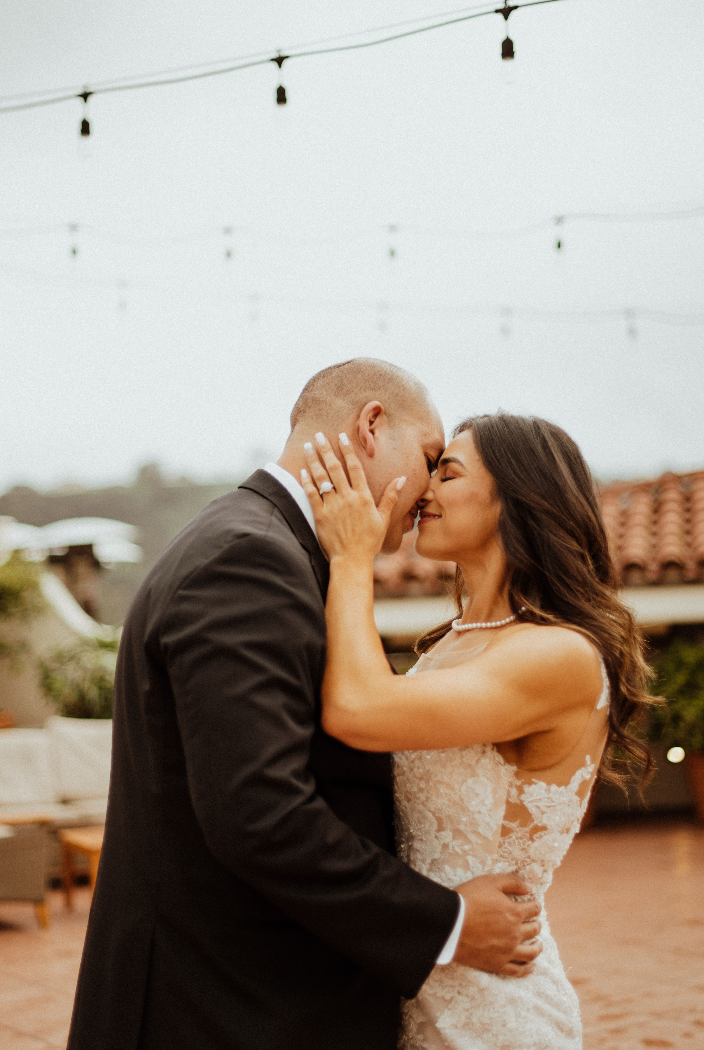 www.santabarbarawedding.com | SefraKay Photography | Kimpton Canary Hotel | Joyce Moran | Bride Before and Groom Share a Moment