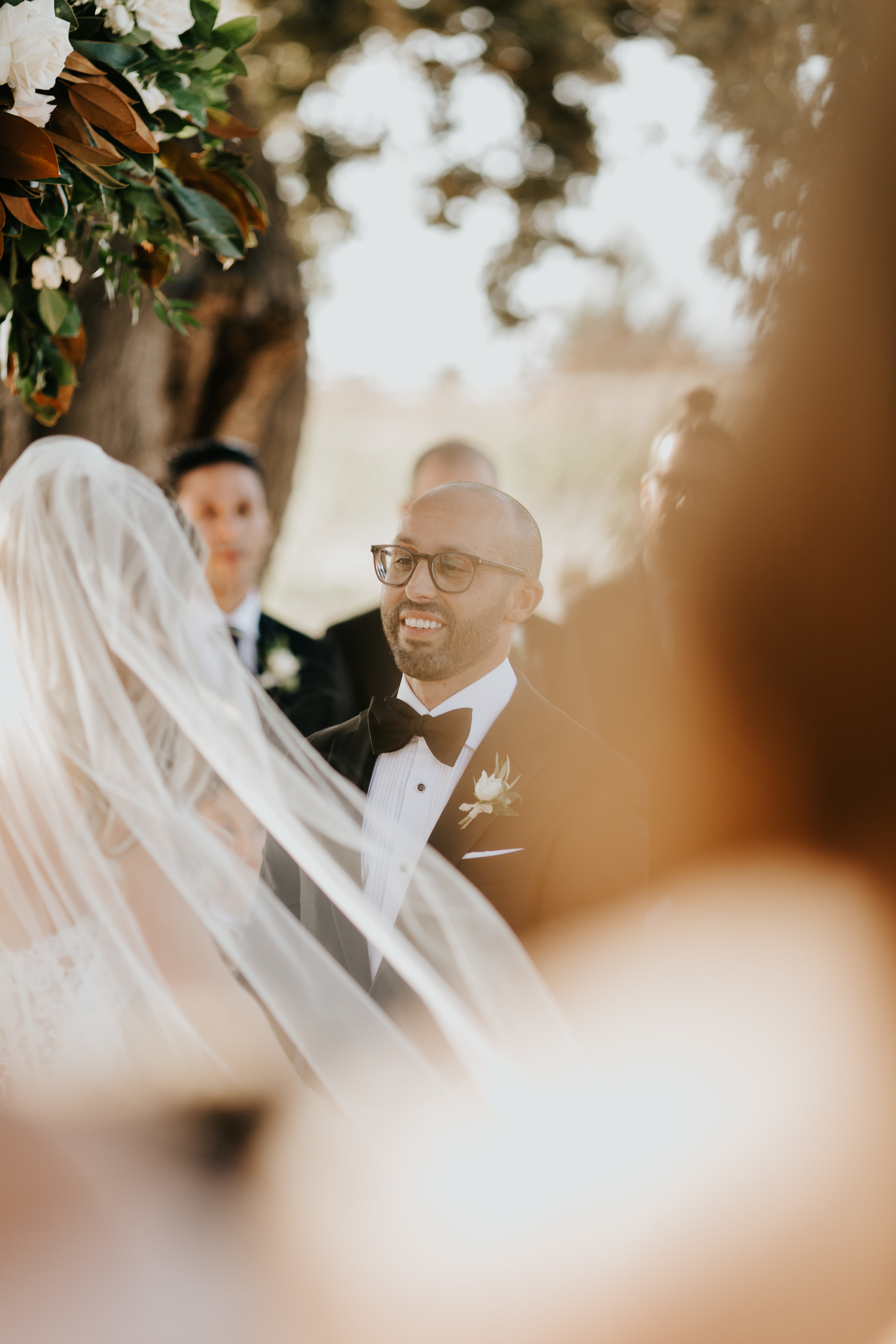 www.santabarbarawedding.com | Alexandria Monette Photography | Sunstone Villa | Soleil Events | Anna le Pley Taylor Flowers | Ocdamia Strings | Bride and Groom at the Ceremony