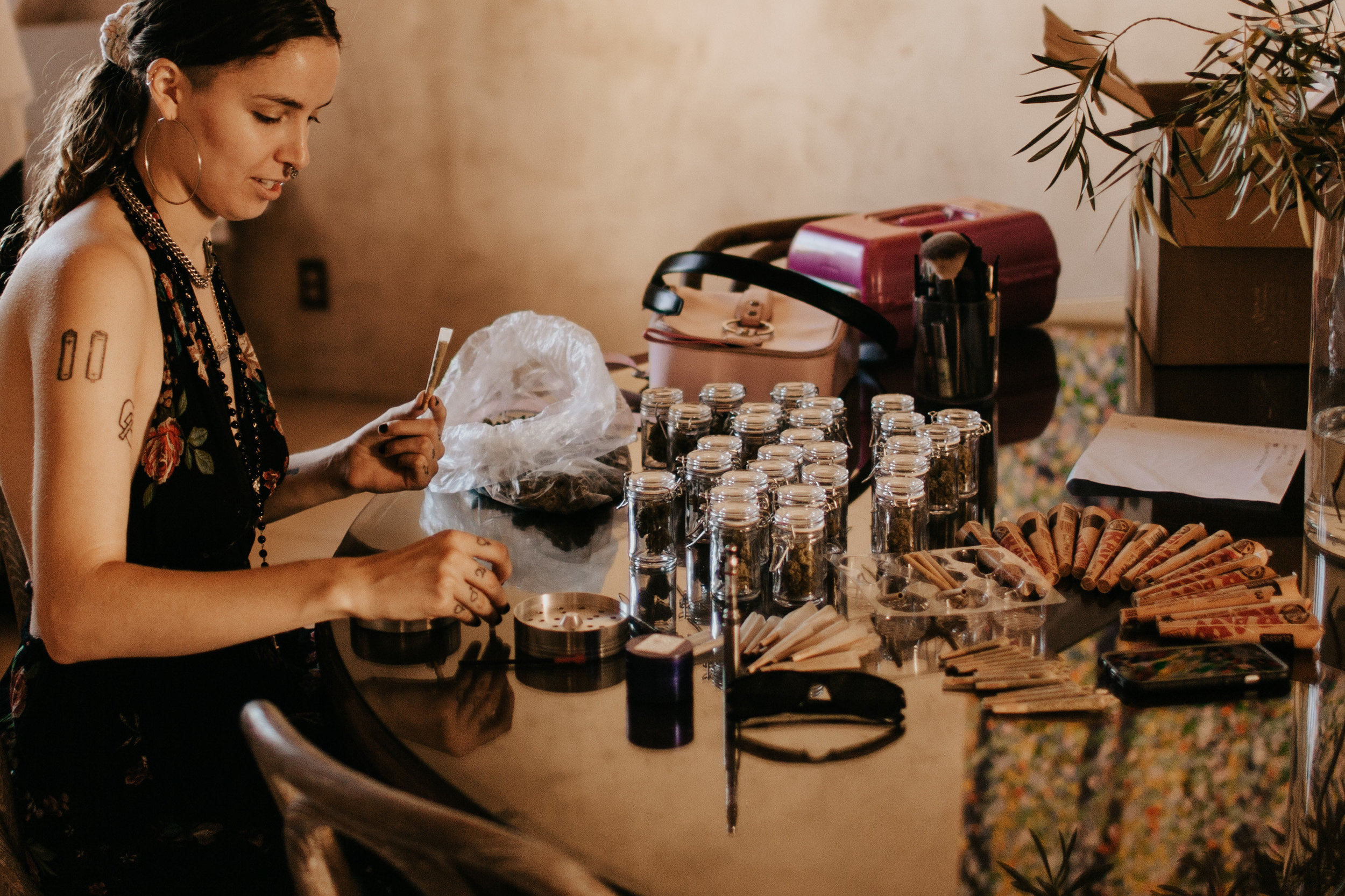 www.santabarbarawedding.com | Alexandria Monette Photography | Sunstone Villa | Soleil Events | Cannabis Party Favors