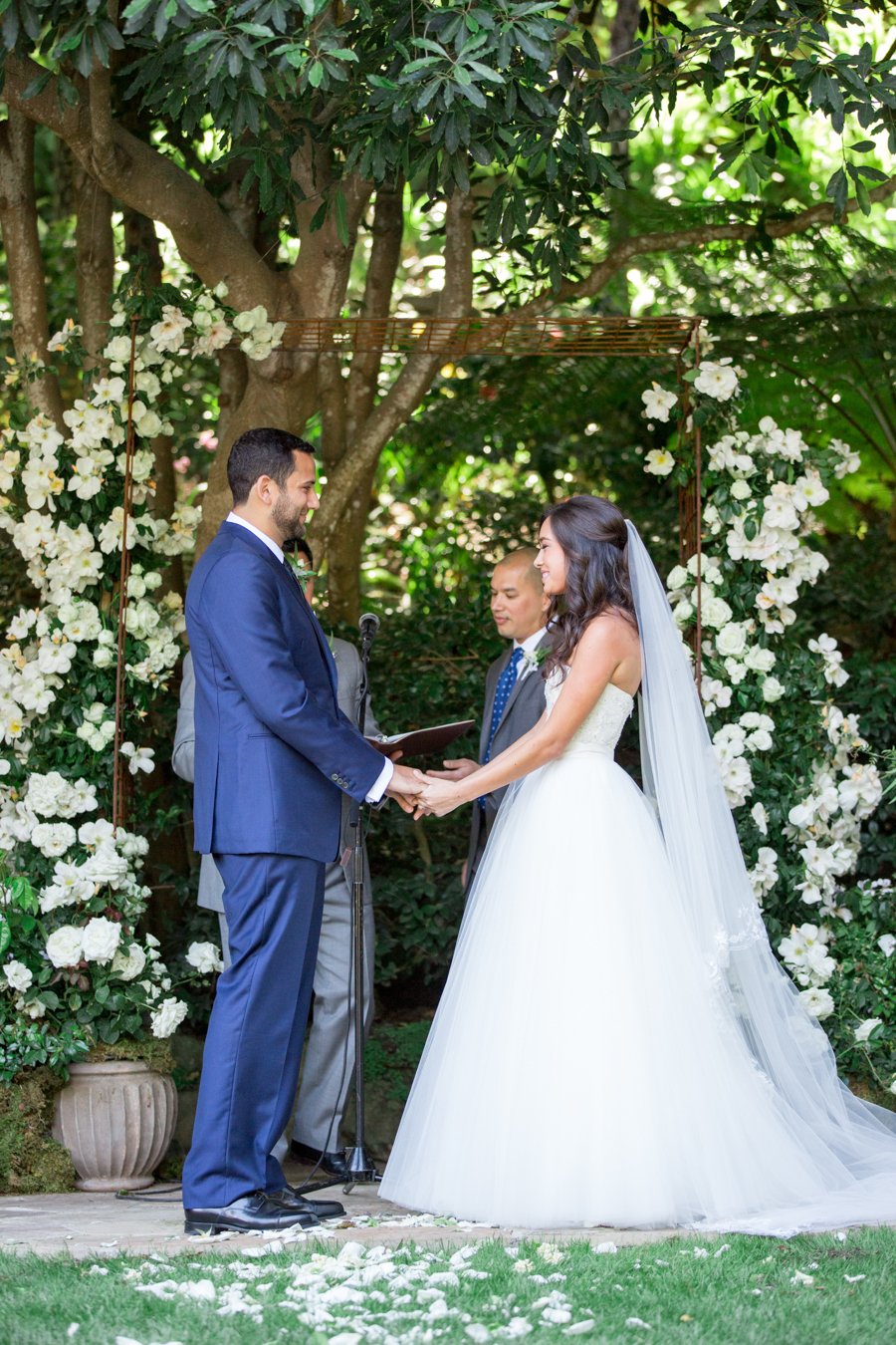 www.santabarbarawedding.com | Michael + Anna Costa Photography | Butterfly Lane Estate | Soigne Productions | Tricia Fountaine Designs | The Get Down Boys | Lovespun Films | Couple at Ceremony