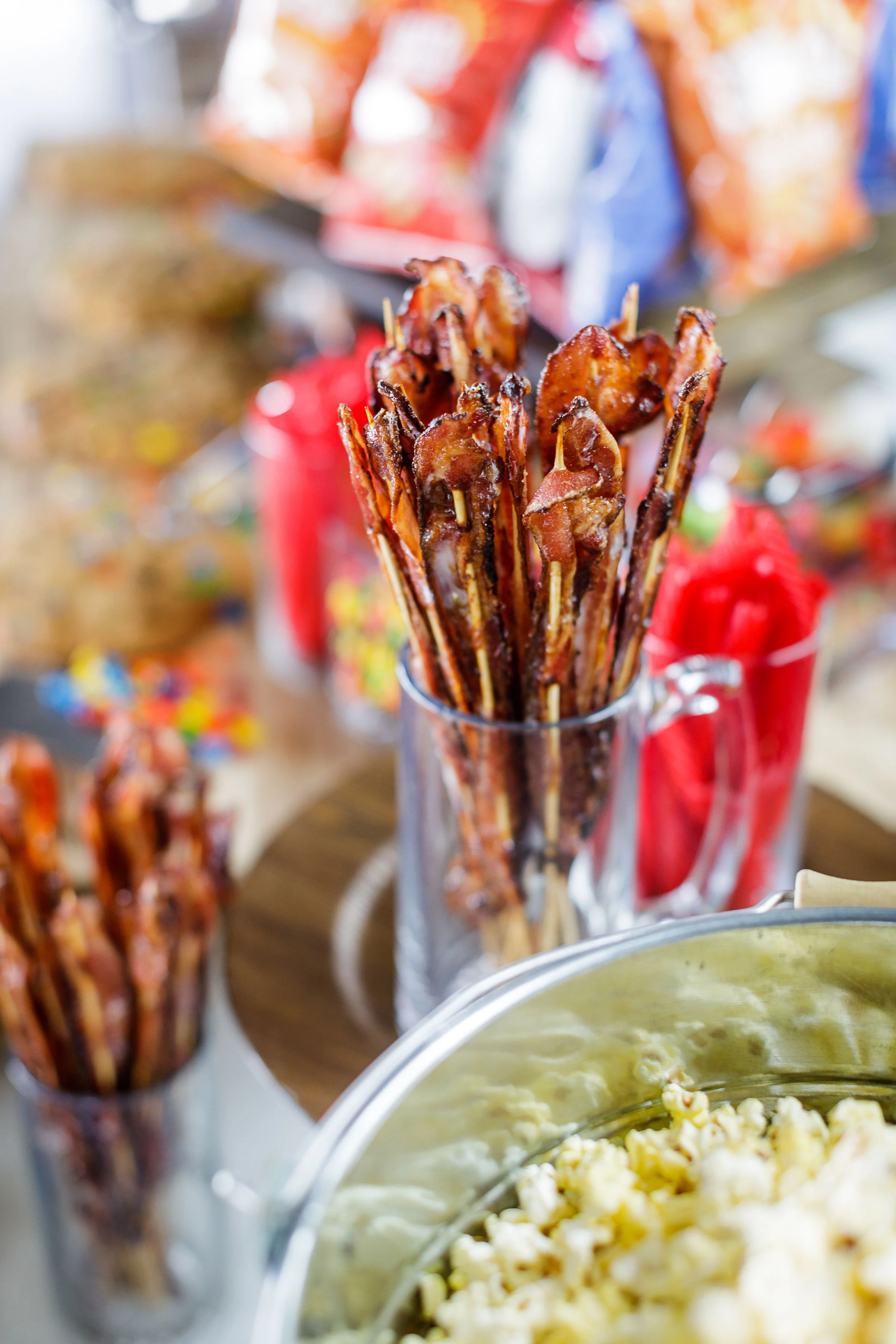 www.santabarbarawedding.com | Kiel Rucker Photography | Creative Services Catering | The Ocean View Farm | Maple-Glazed Bacon Snack Sticks