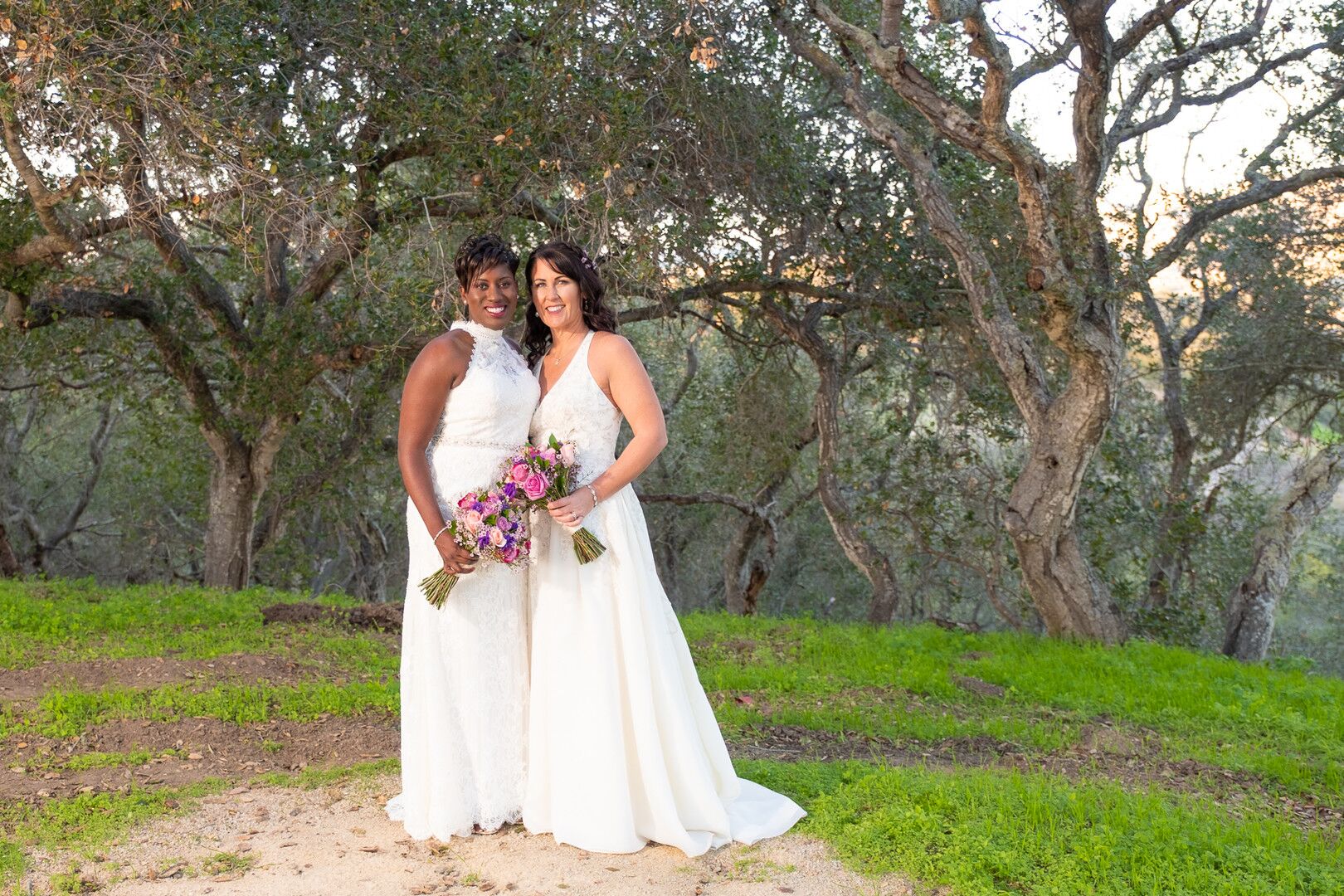 www.santabarbarawedding.com | Venue: The Casitas of Arroyo Grande | Photographer: Renoda Campbell Photography | Second Shooter: John Patrick Images | Brides Posing