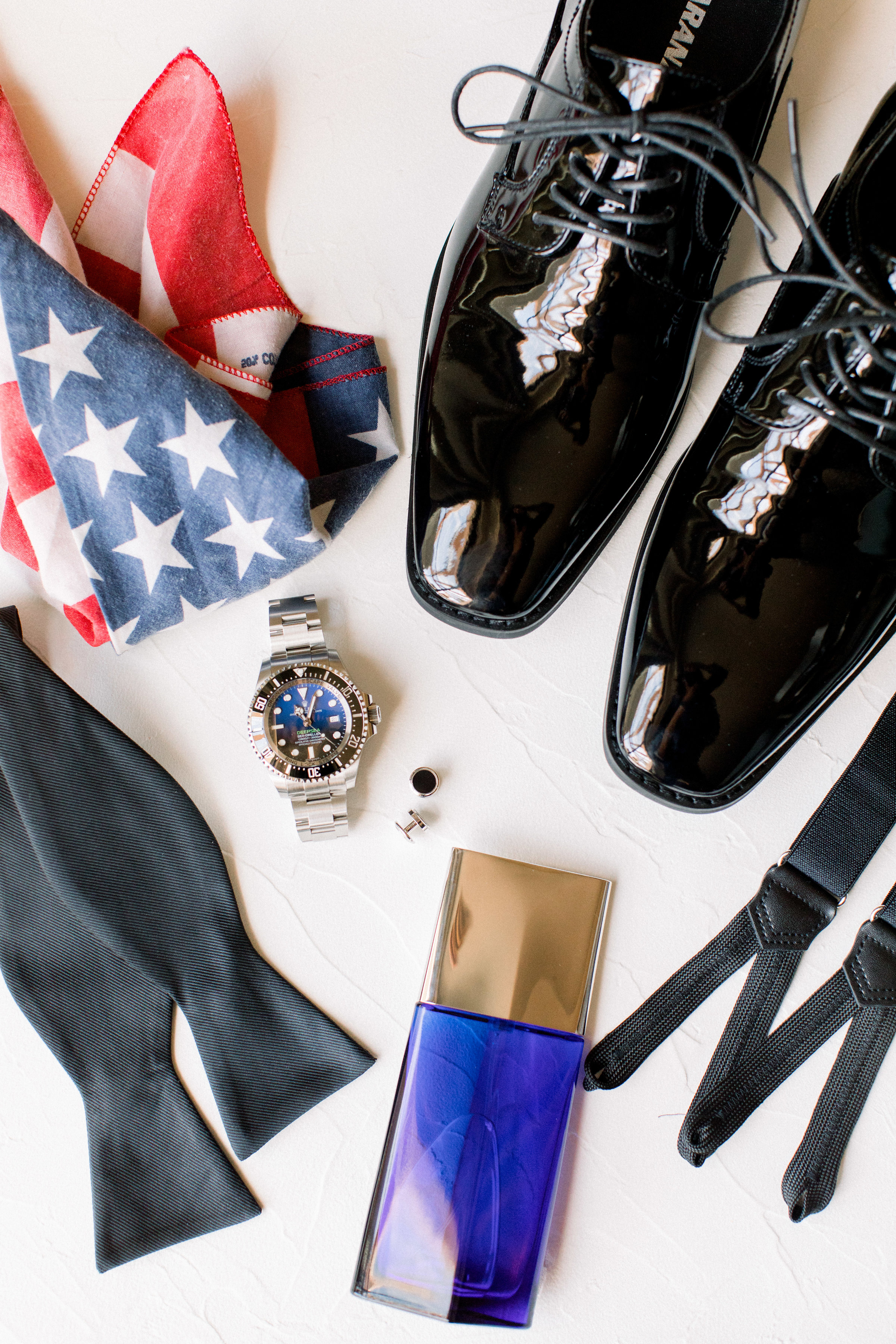 www.santabarbarawedding.com | Jenny Quicksall Photography | Santa Barbara Club | Bluebell Events | The Black Tux | Groom’s Accessories and American Flag