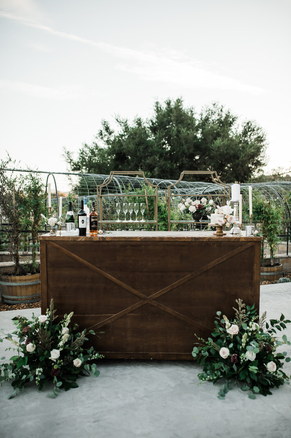 www.santabarbarawedding.com | The Tavern at Zaca Creek | Events by Fran | Michelle Ramirez Photography | Tangled Lotus | Amigo Party Rentals | The Bar Set Up