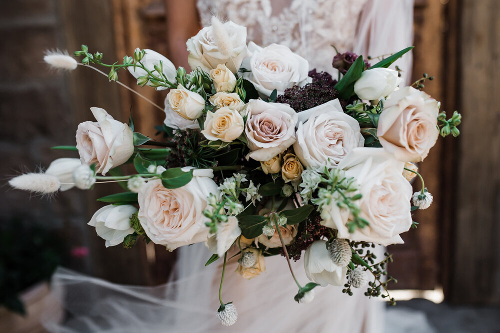 www.santabarbarawedding.com | The Tavern at Zaca Creek | Events by Fran | Michelle Ramirez Photography | Tangled Lotus | Ever After Bridal | BHLDN | Jackie Romero | Bride and Bouquet