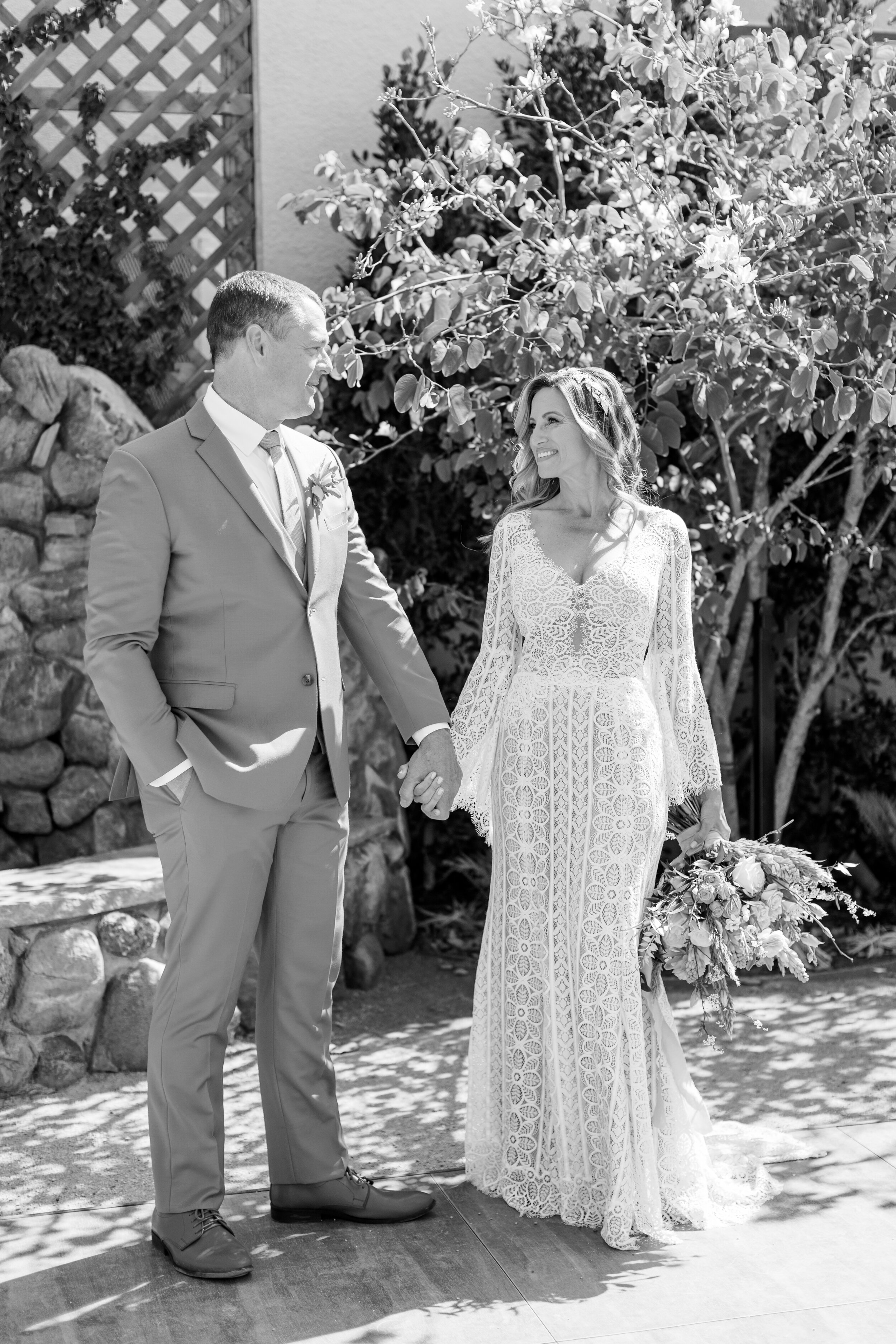 www.santabarbarawedding.com | Events by Fran | Ever After Petite Venue | Kendall Ann Photo | Tangled Lotus | Ever After Bridal | Friar Tux | Jackie Romero | Hair by Pili | Bride and Groom