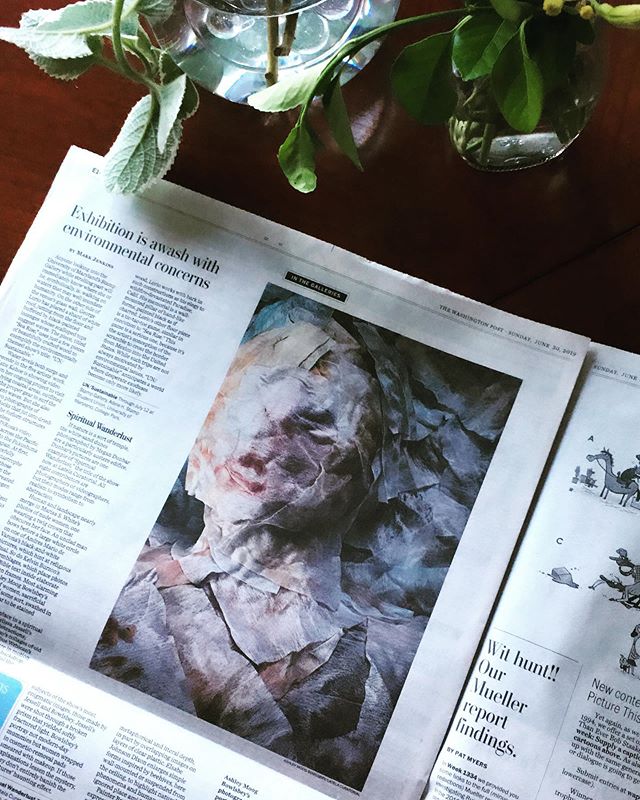 Loving the print version of the @washingtonpost with the review of Spiritual Wanderlust  @latelacuratorial. Thanks to all the participating artists, and a special thanks to Mark Jenkins for the review. 
Spiritual Wanderlust will be on view until July