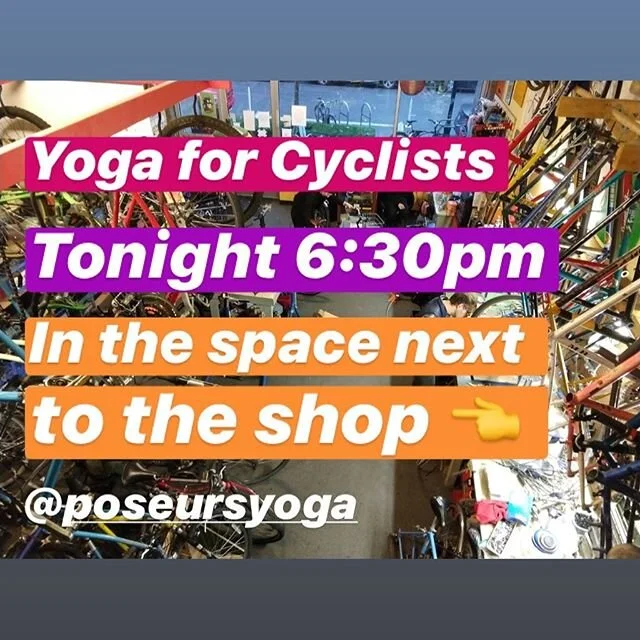 Streeeeetch into the sunshine! Yoga for cyclist is back! Tonight (Wednesday) 6:30pm in the Hiawatha community room. Bring your own mat and pay what you can 🧘🏽 No one turned away for lack of funds ⚡️ @poseursyoga @amtplants