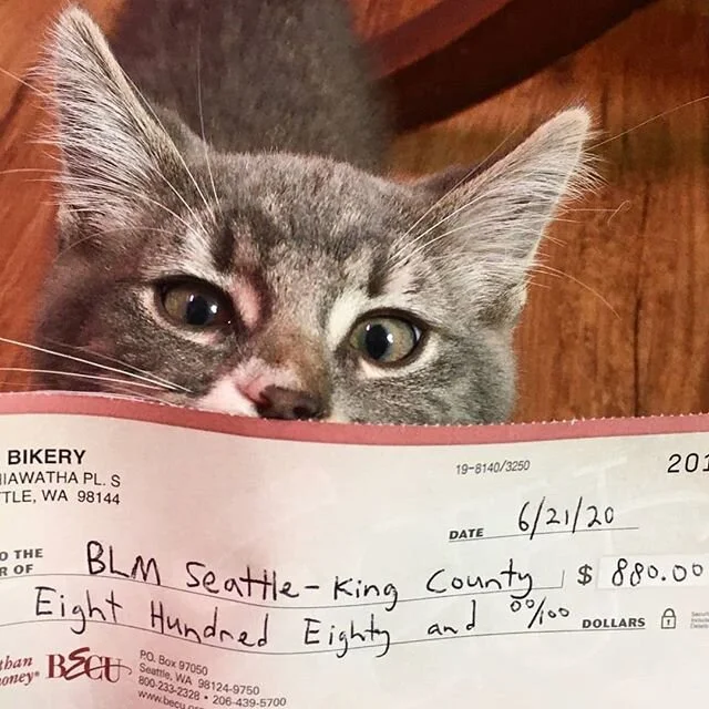Wow! Cowboy is impressed by how much we raised for @blmskc! Many thanks to all of you for your support. As for our raffle, a winner has been selected and notified. #blacklivesmatter
